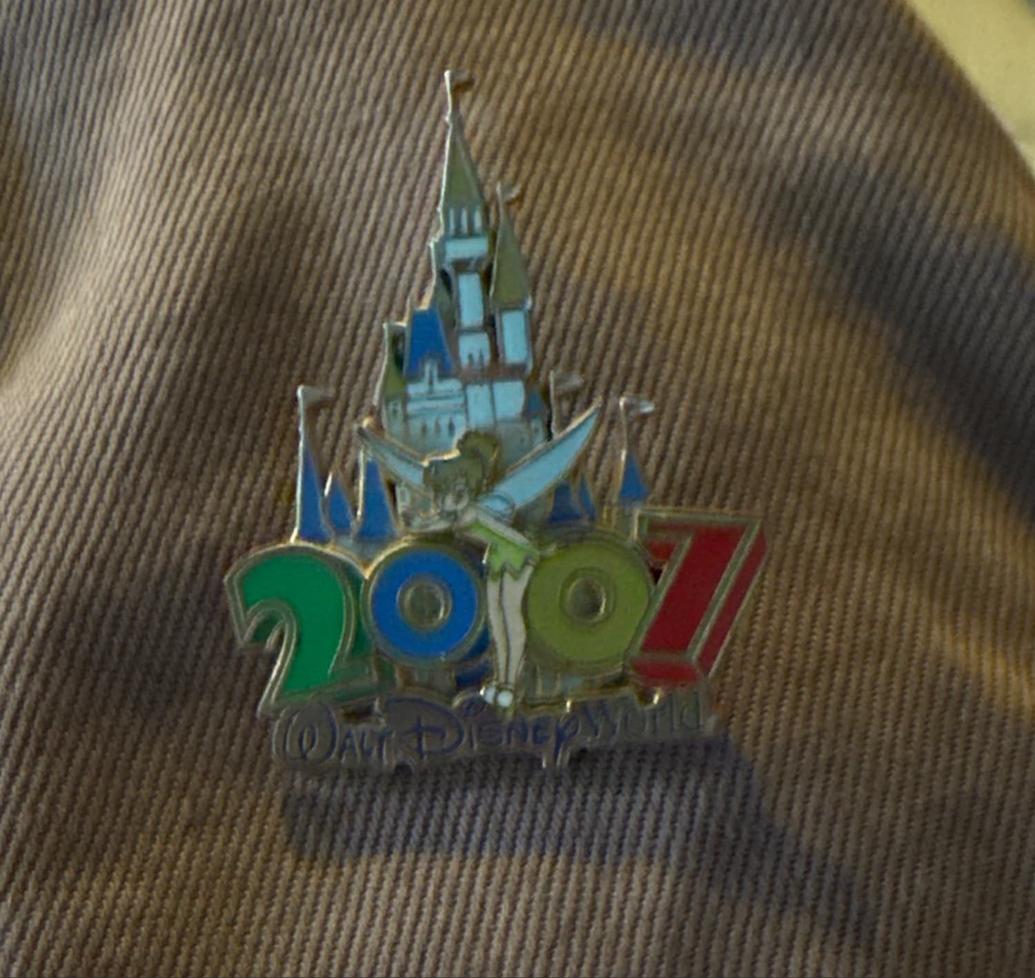 Tinker Bell 2007 Walt Disney World Cinderella Castle Pin