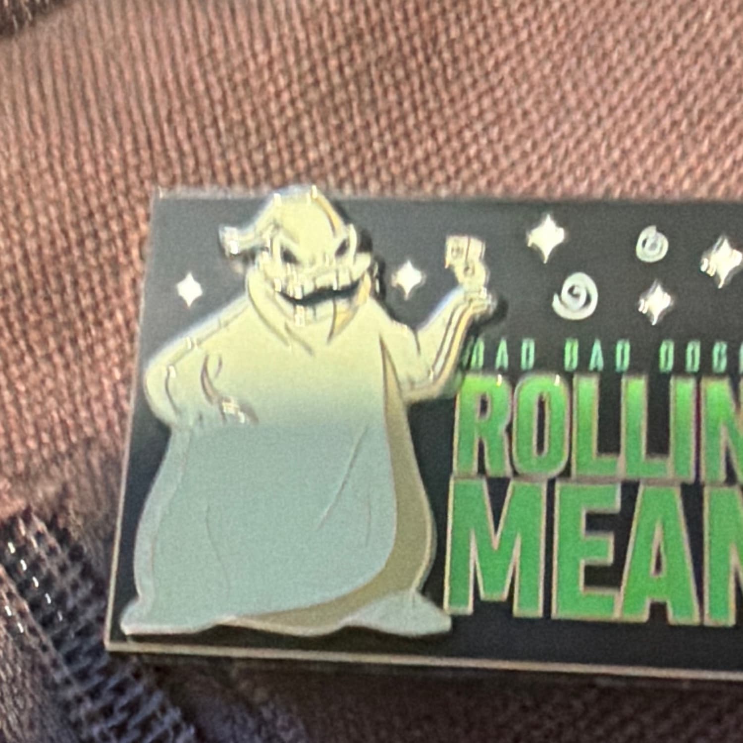 Disney Parks Nightmare Before Christmas Oogie Boogie Bad Bad Oogie Rollin' Mean Pin front
