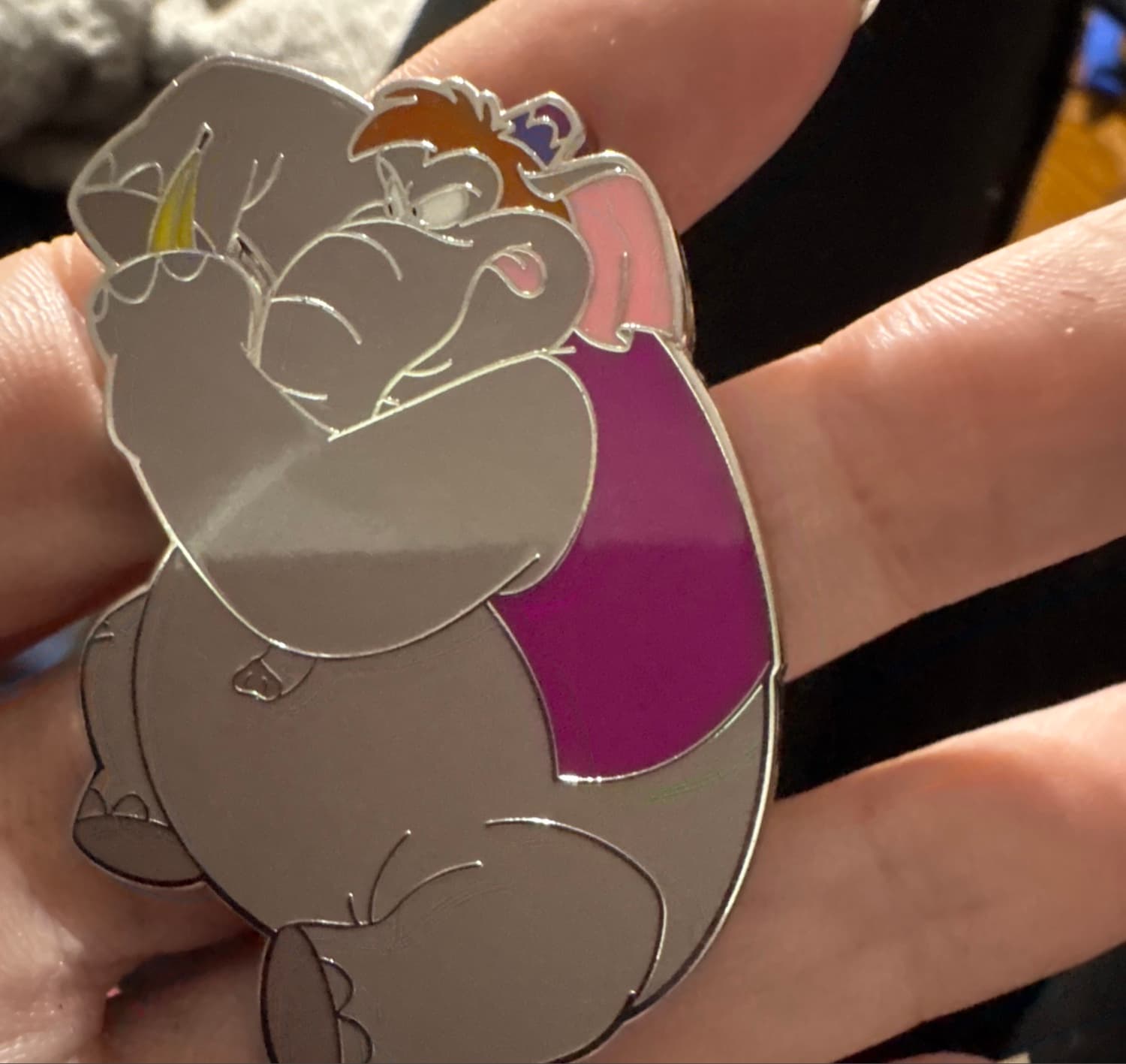 Abu as an Elephant Holiday Ornament Pin