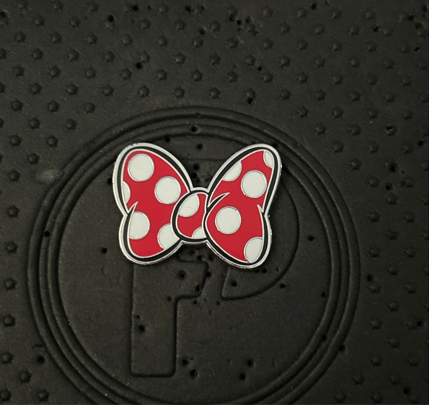 Minnie Mouse Red Bow with White Dots