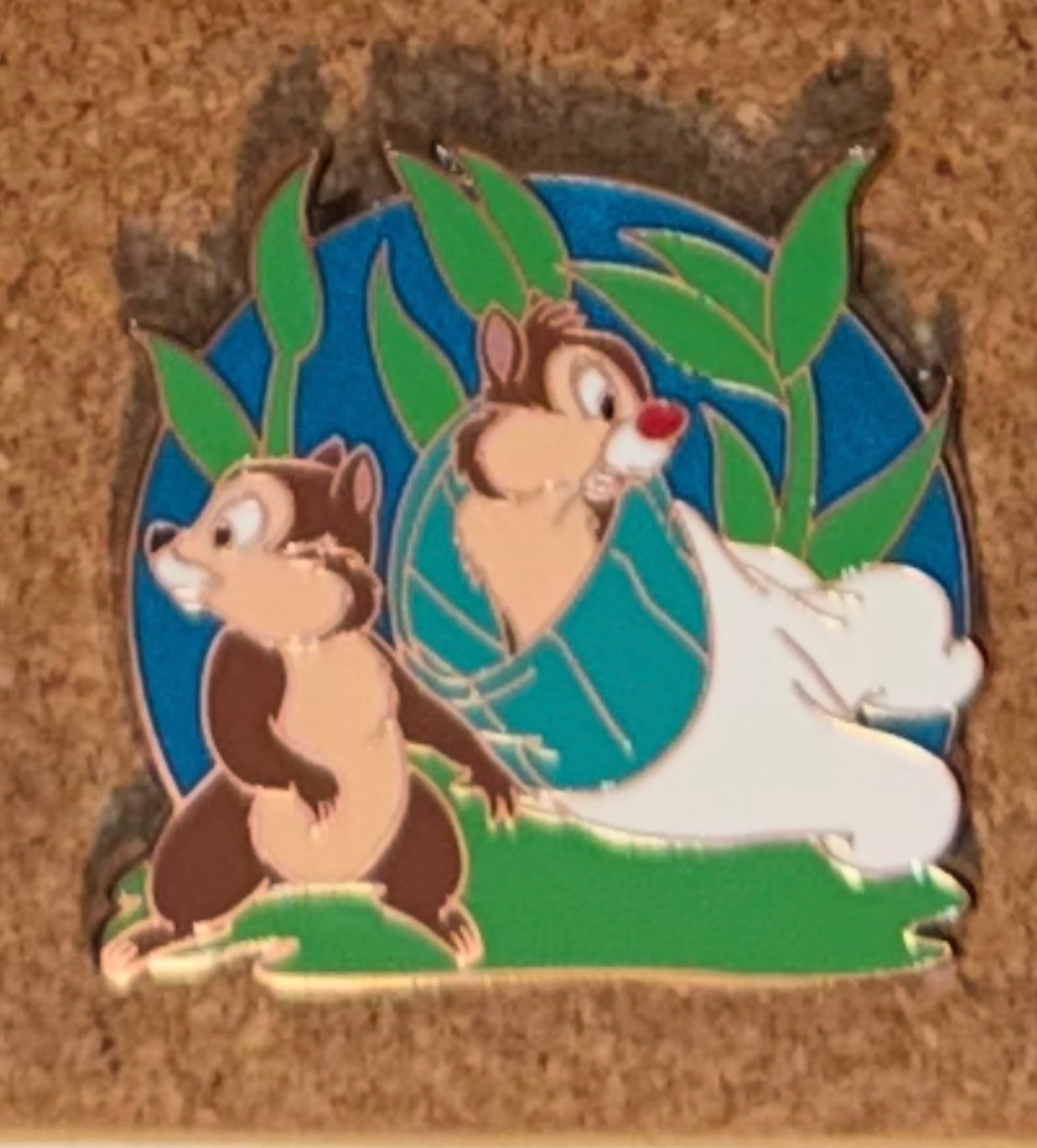 Chip and Dale in gardening glove