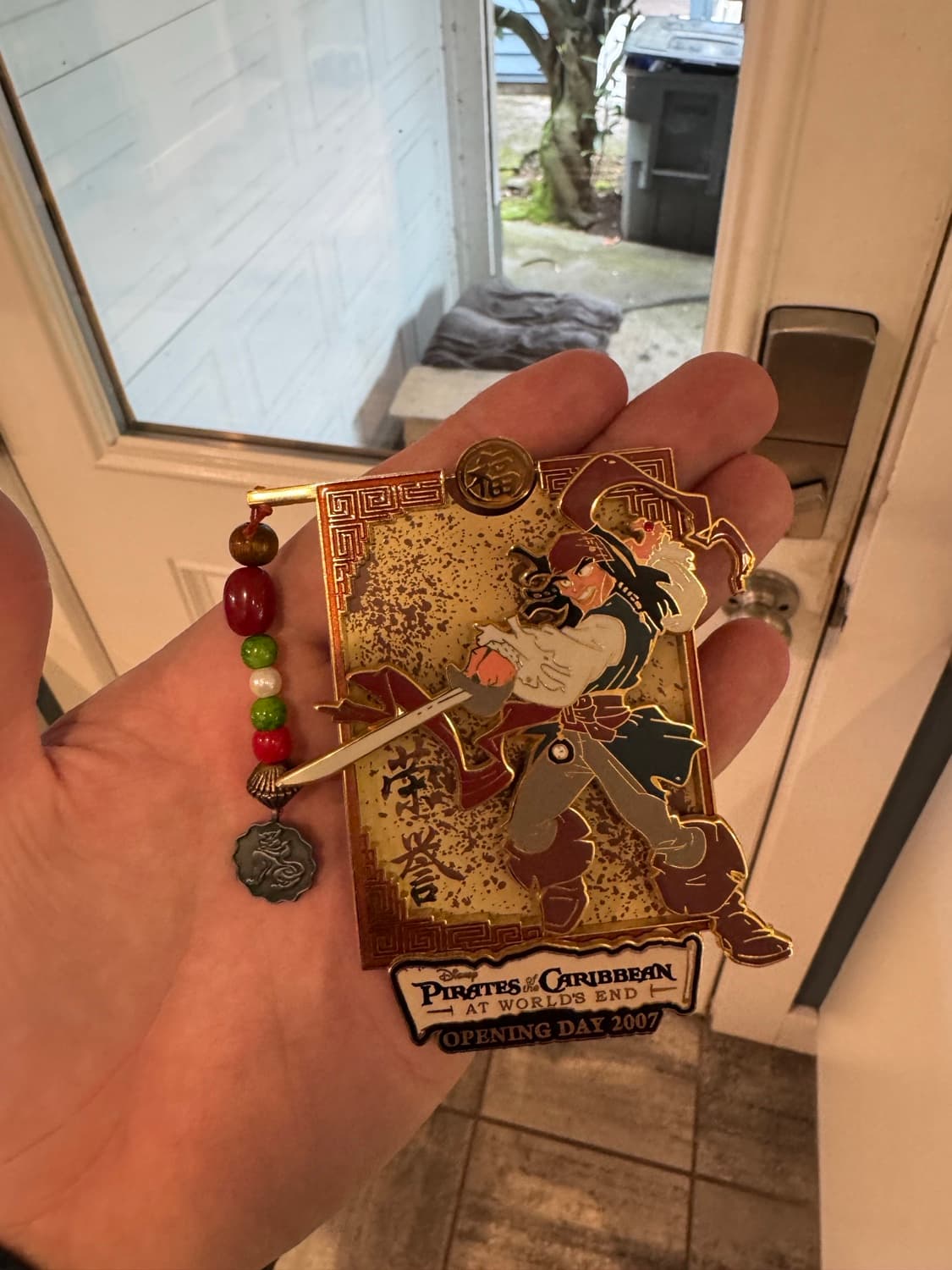 Captain Jack Sparrow Pirates of the Caribbean At World's End Opening Day 2007 Dangle Pin