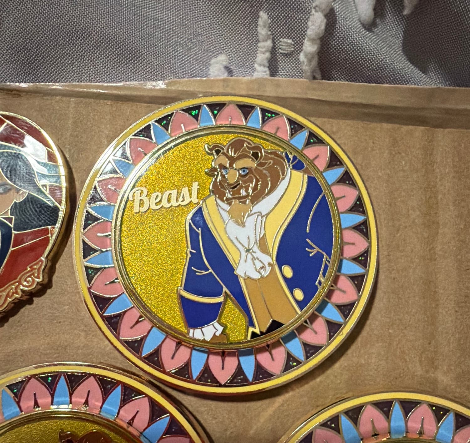 Beast - Beauty and the Beast Plates Spinner Pin