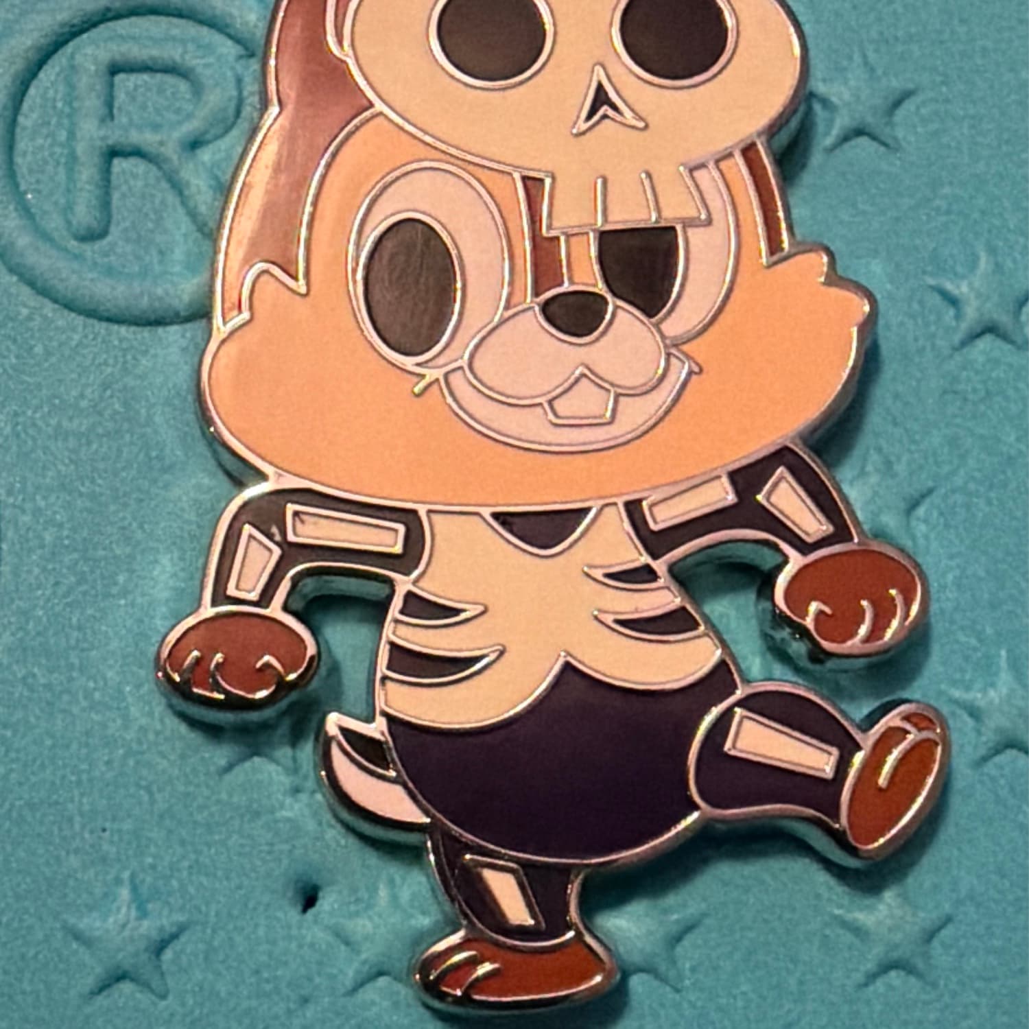 Chip as Skeleton - Trick or Chipmunk Mystery Pin