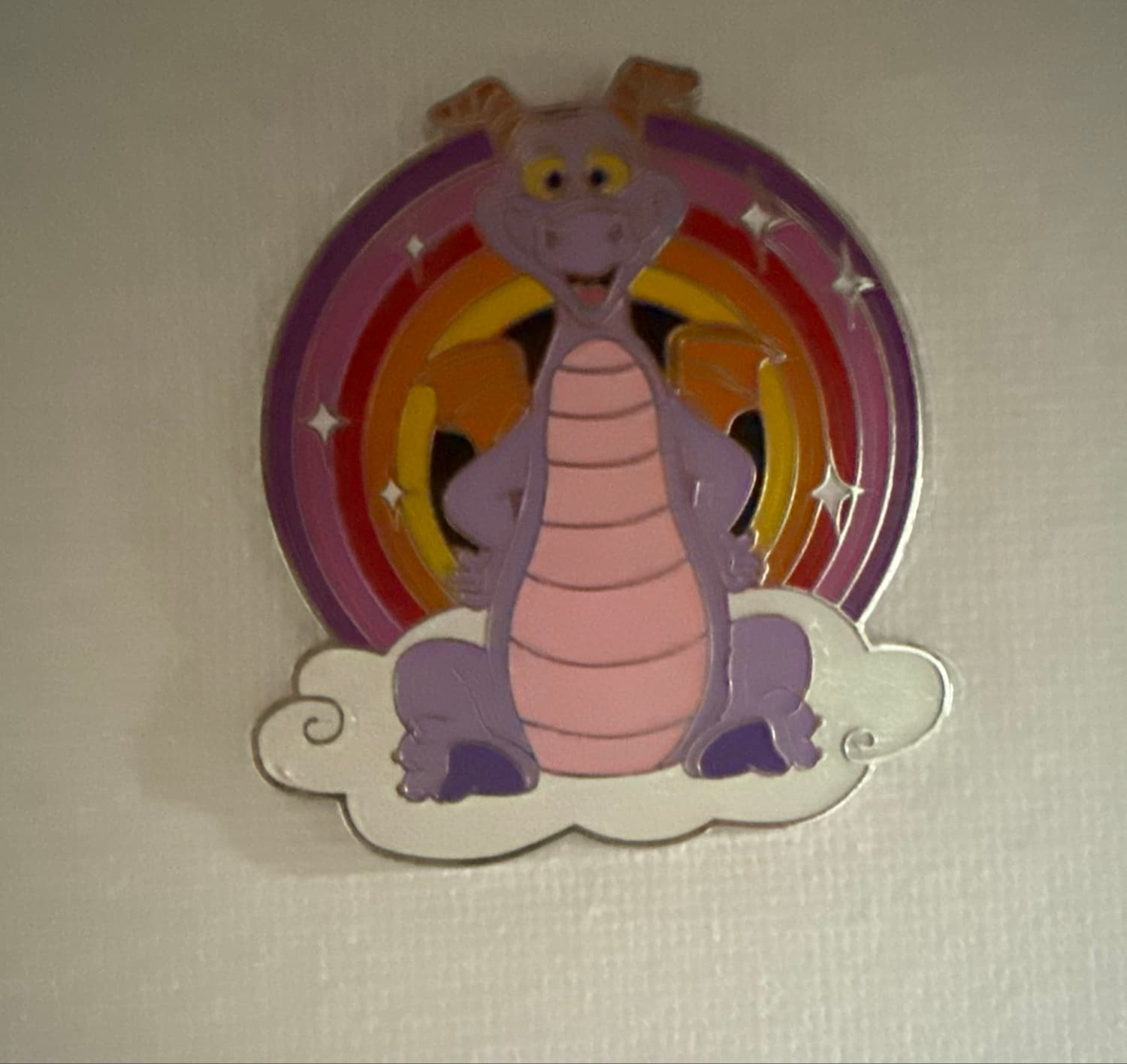 Epcot Center Figment Rainbow Cloud Pin