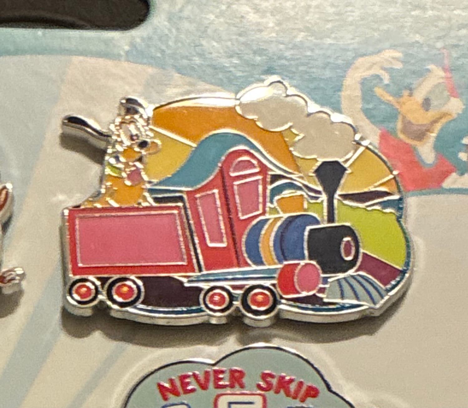 Pluto on a Train Car