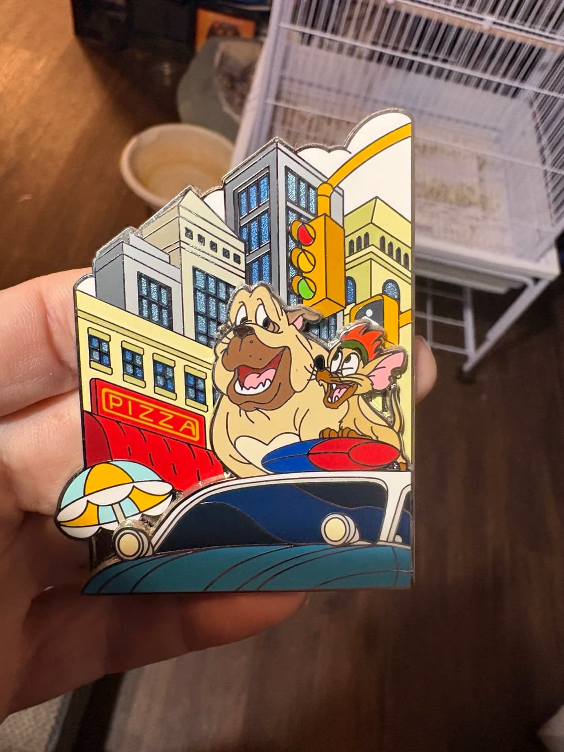 Disney WDI 2023 35th Anniversary Oliver And Company Francis & Tito LE 300 Pin