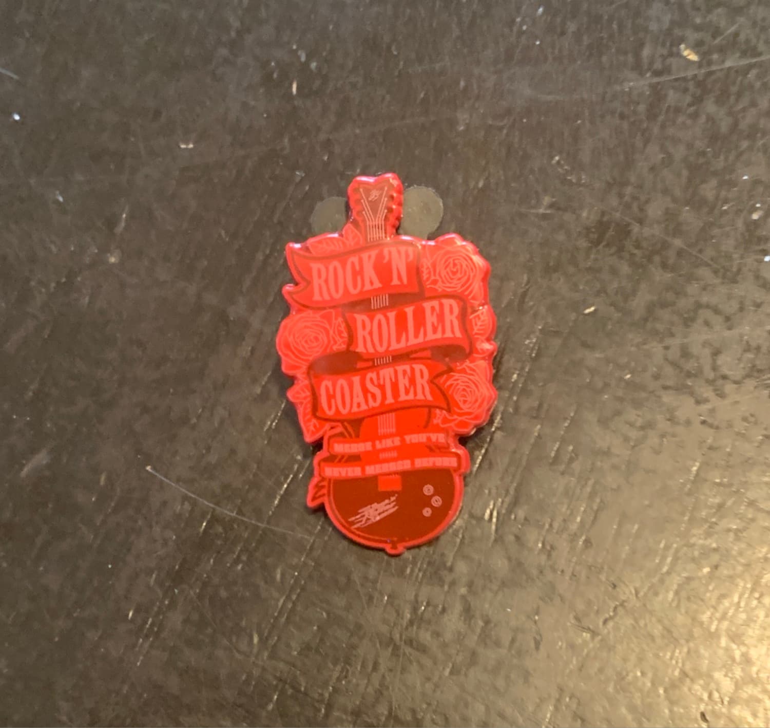 Rock 'n' Roller Coaster Guitar Pin