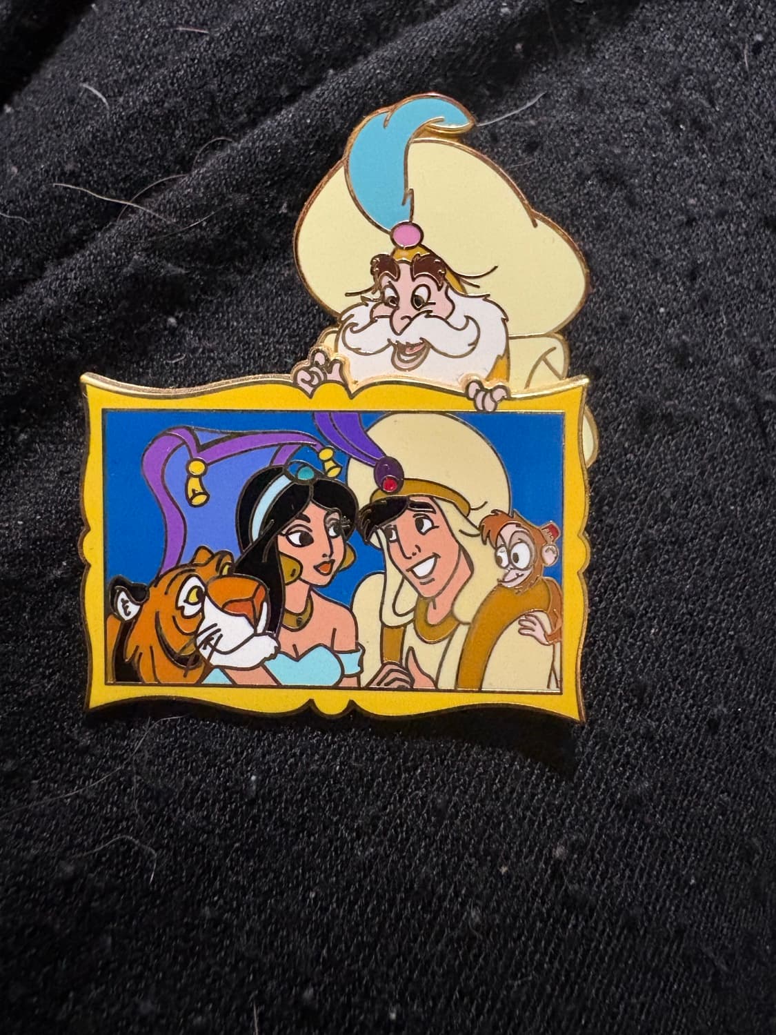 The Sultan W/ Portrait Princess Jasmine Aladdin Rajah Abu front
