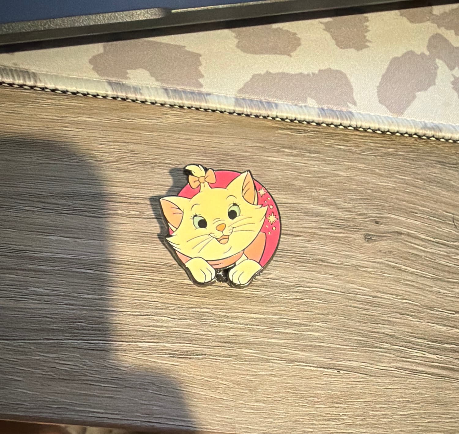 Marie Pink Circle & Stars Loungefly Pin