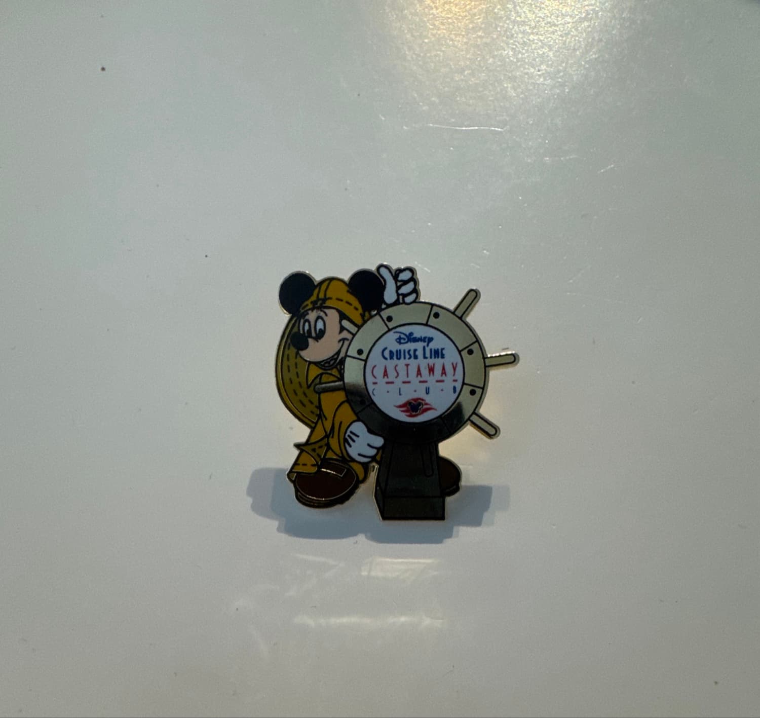 Mickey Mouse Helmsman at Ship Wheel - Disney Cruise Line Castaway Club front