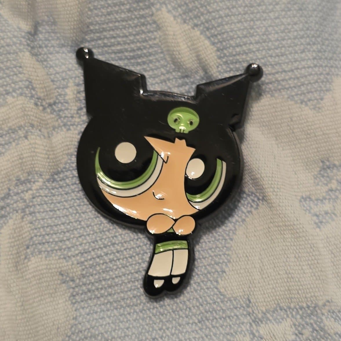 Hello Kitty and Friends x The Powerpuff Girls - Buttercup as Kuromi Enamel Pin