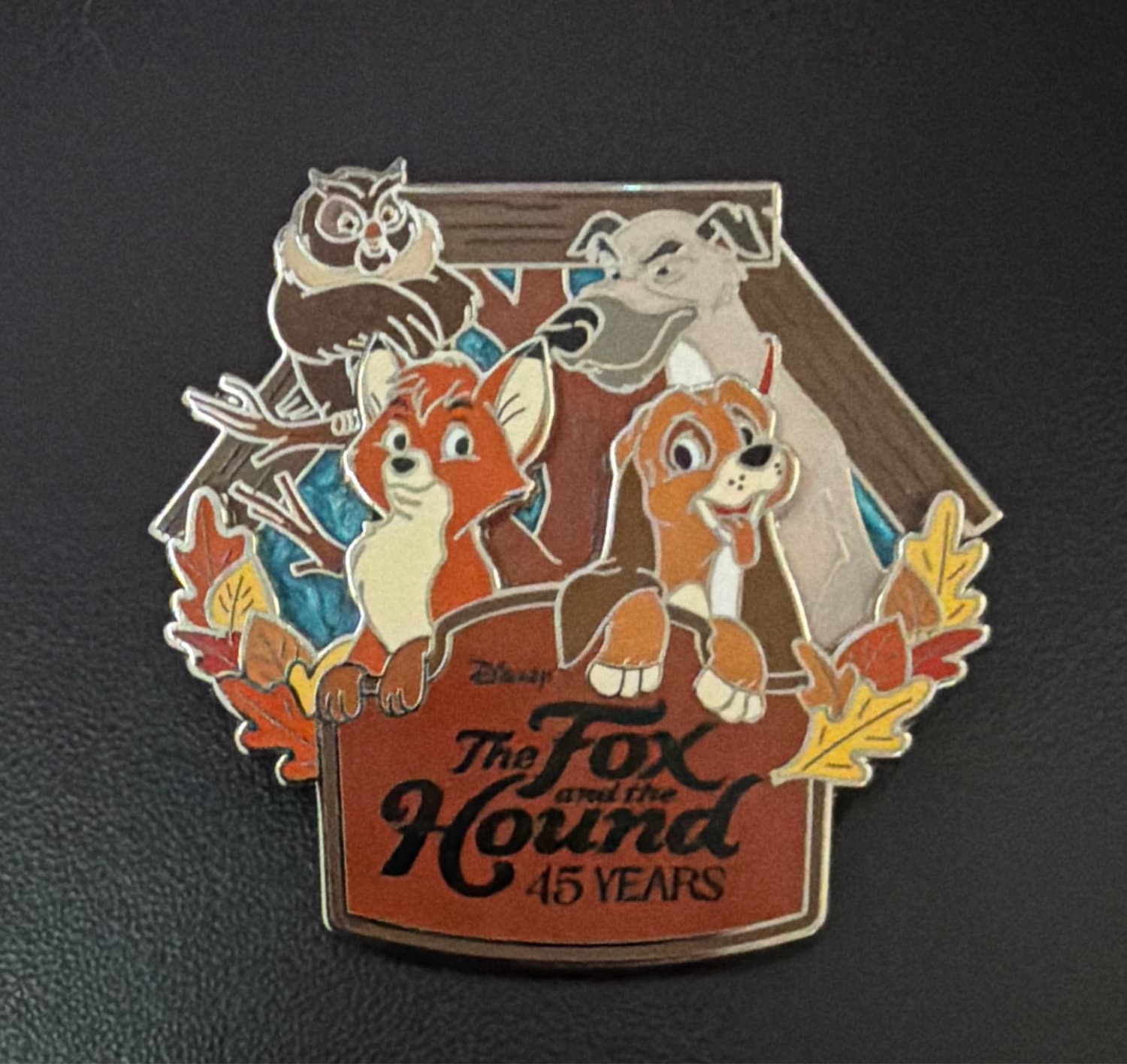 The Fox and the Hound 45th Anniversary Pin (Tod, Copper, Big Mama, Bear)
