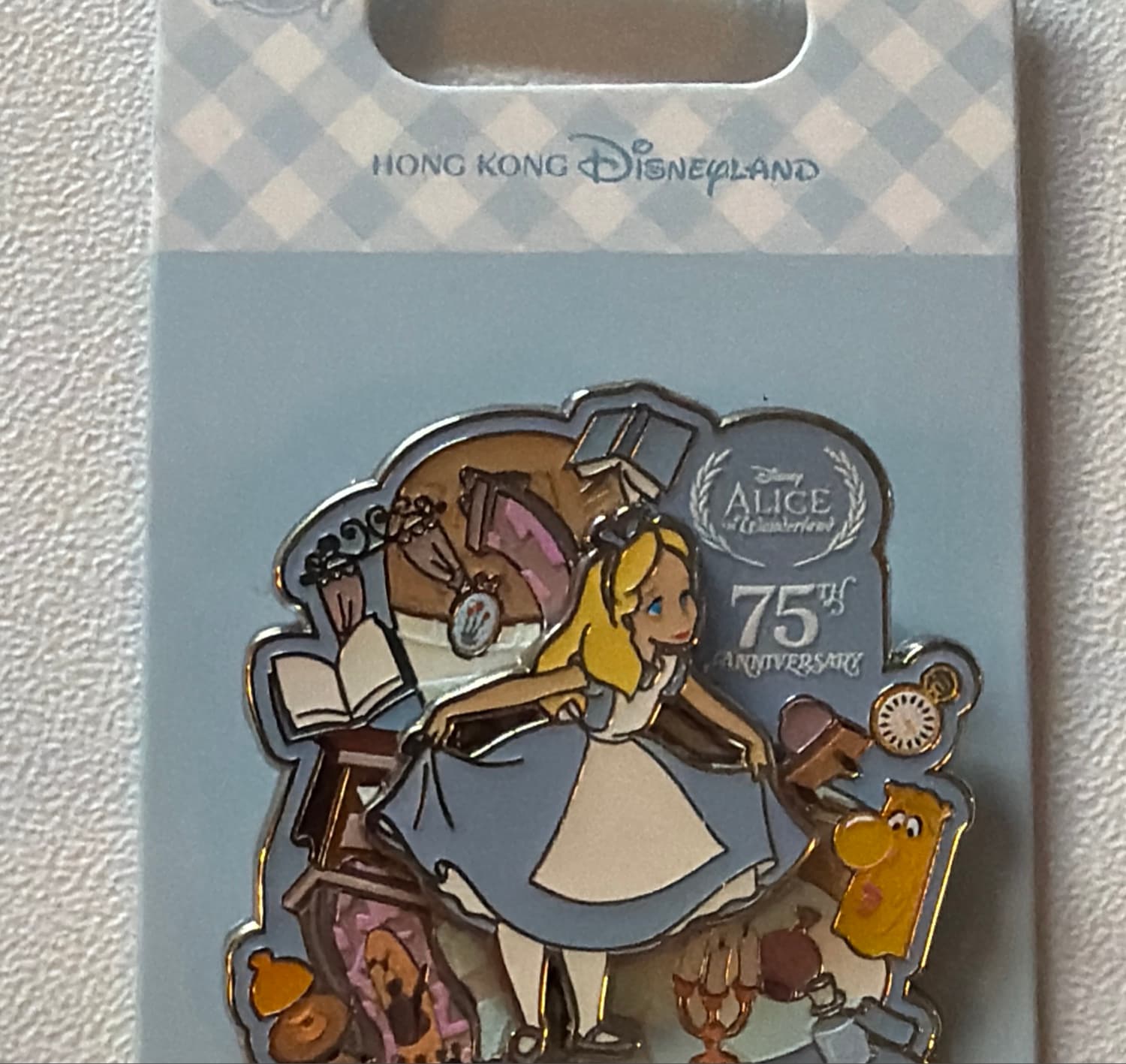 Hong Kong Disneyland Alice in Wonderland 75th Anniversary Pin
