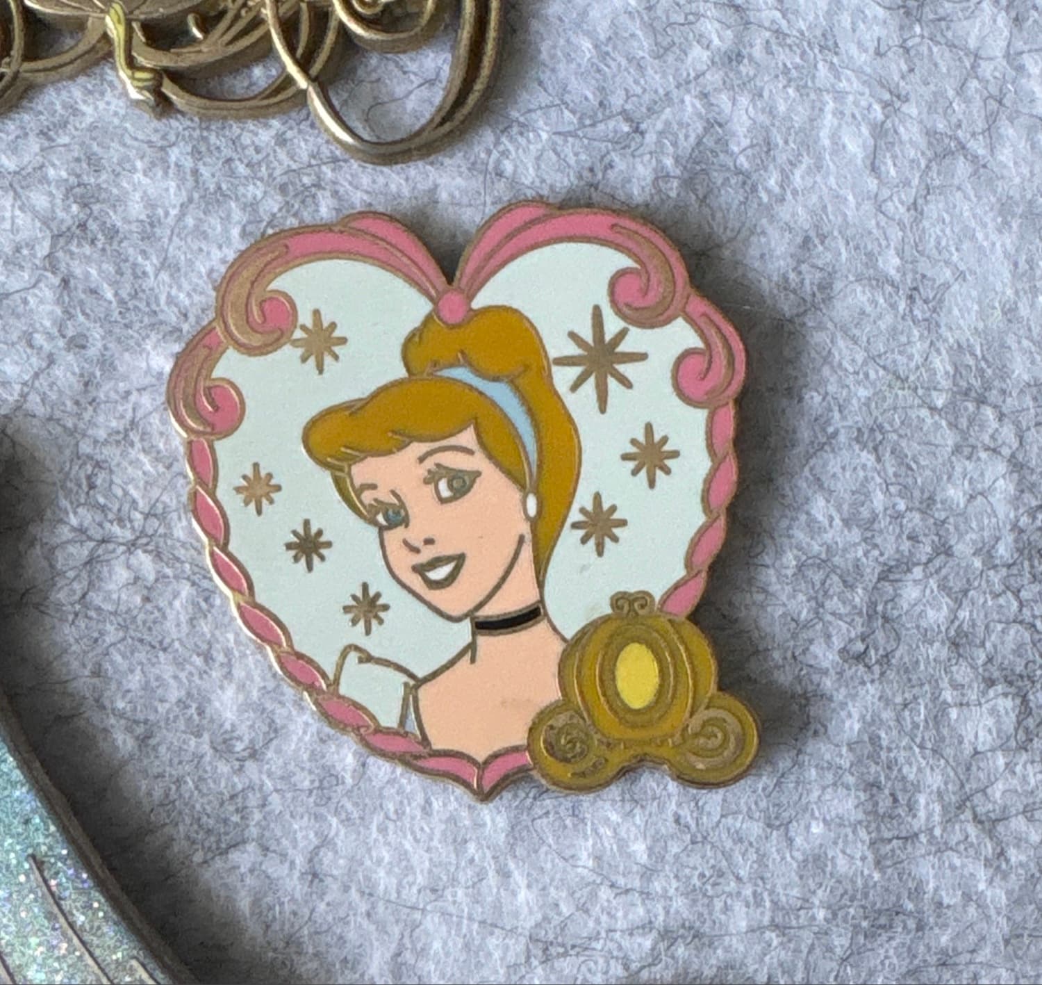 Cinderella Heart Pumpkin Carriage Pin