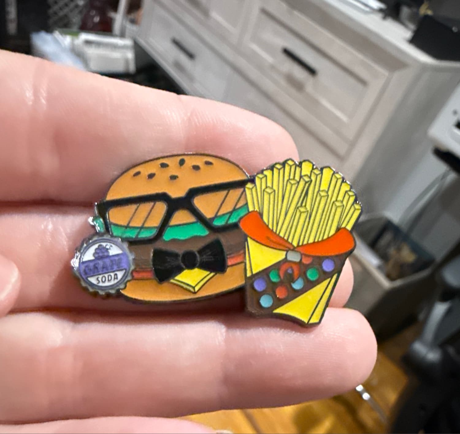 Loungefly Disney Pixar Fast Food Blind Box Enamel Pin - Up (Carl Burger & Fries)