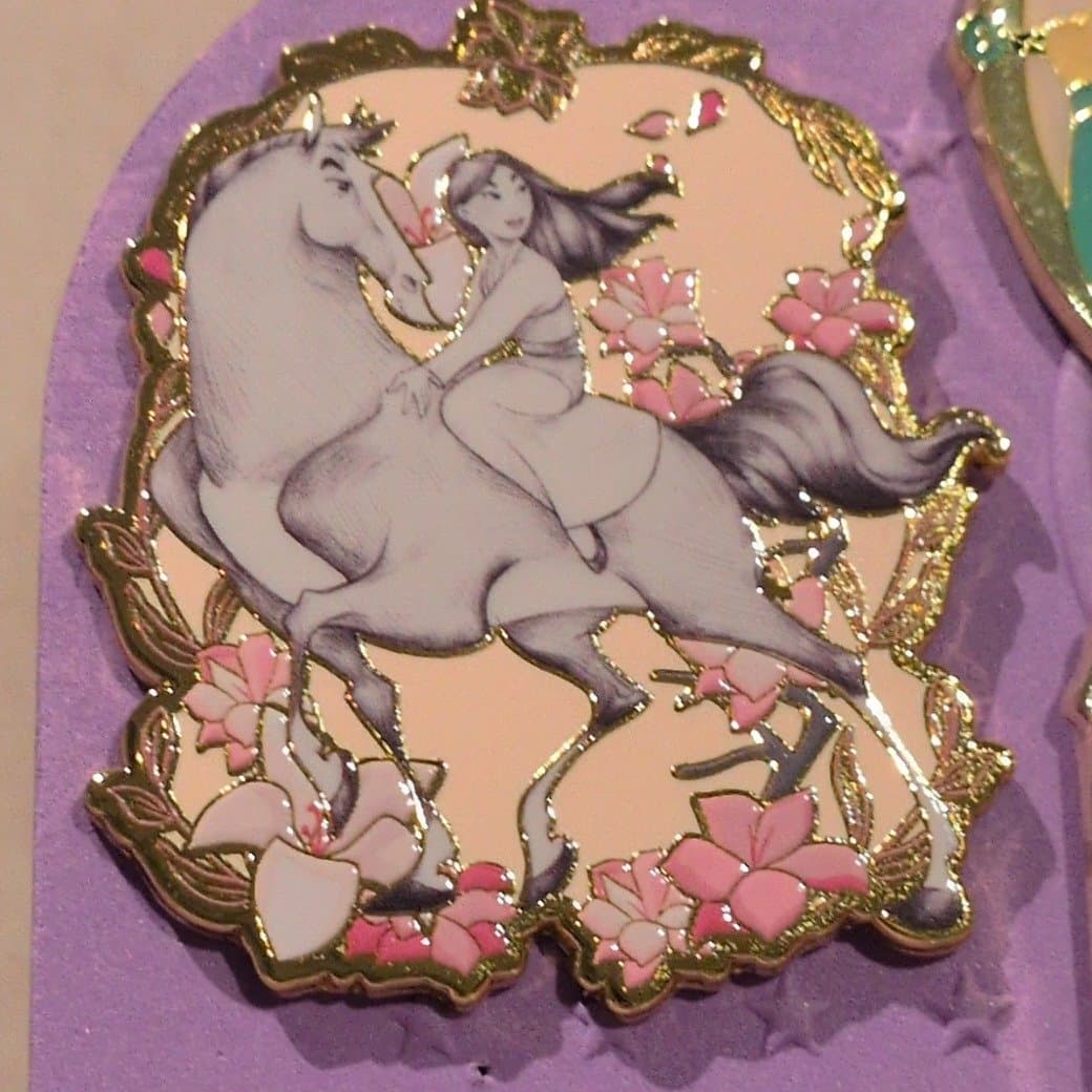 Mulan horse pin