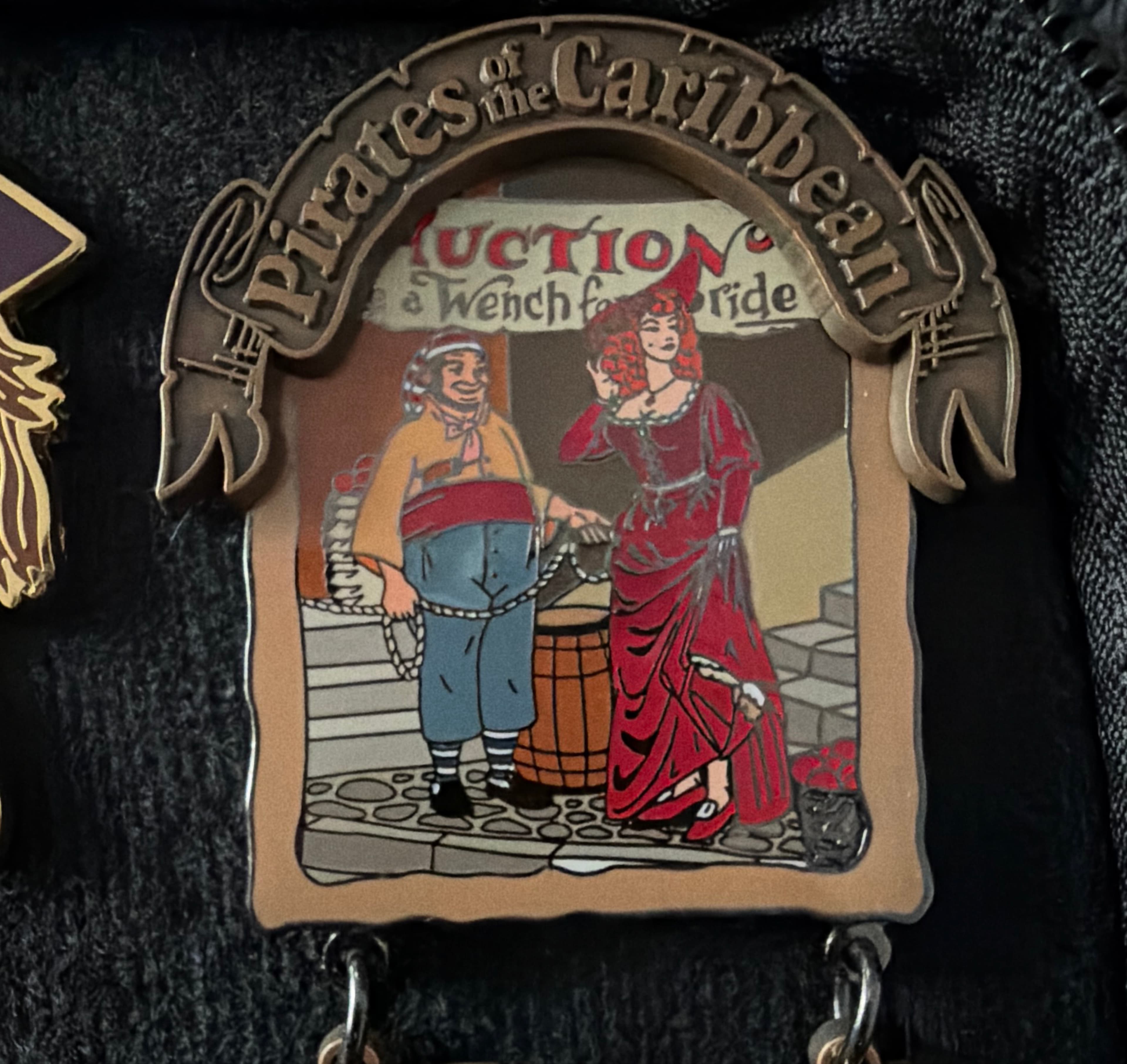 Disney WDI Marc Davis Pirates of the Caribbean Auction Scene (Auctioneer & Redhead)