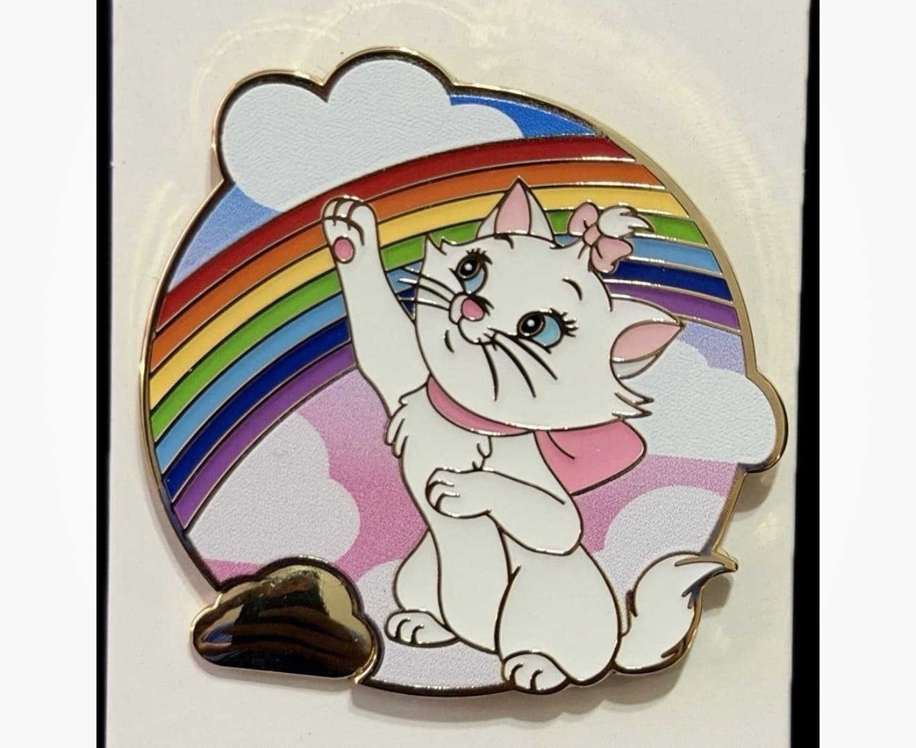 The Aristocats Marie Pink Rainbow Pin