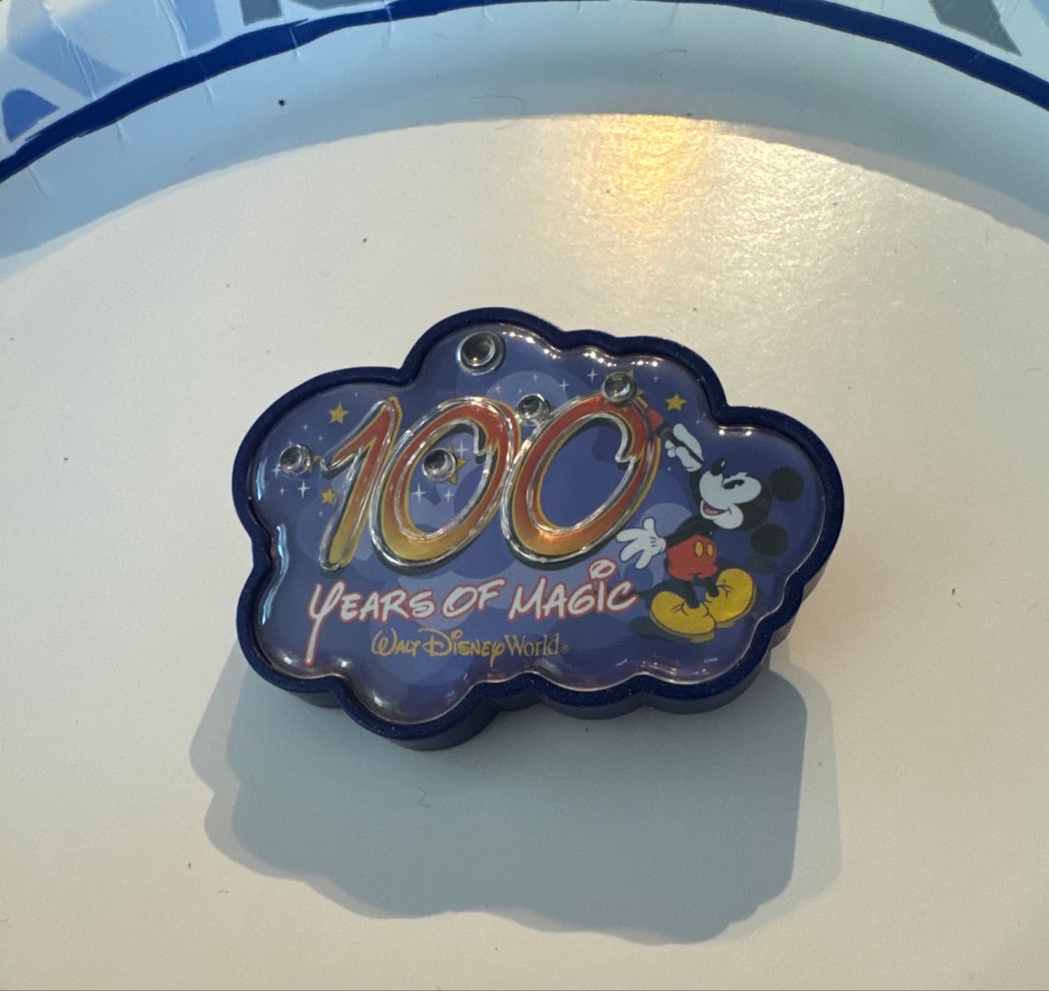 Mickey Mouse 100 Years of Magic Walt Disney World Pin front