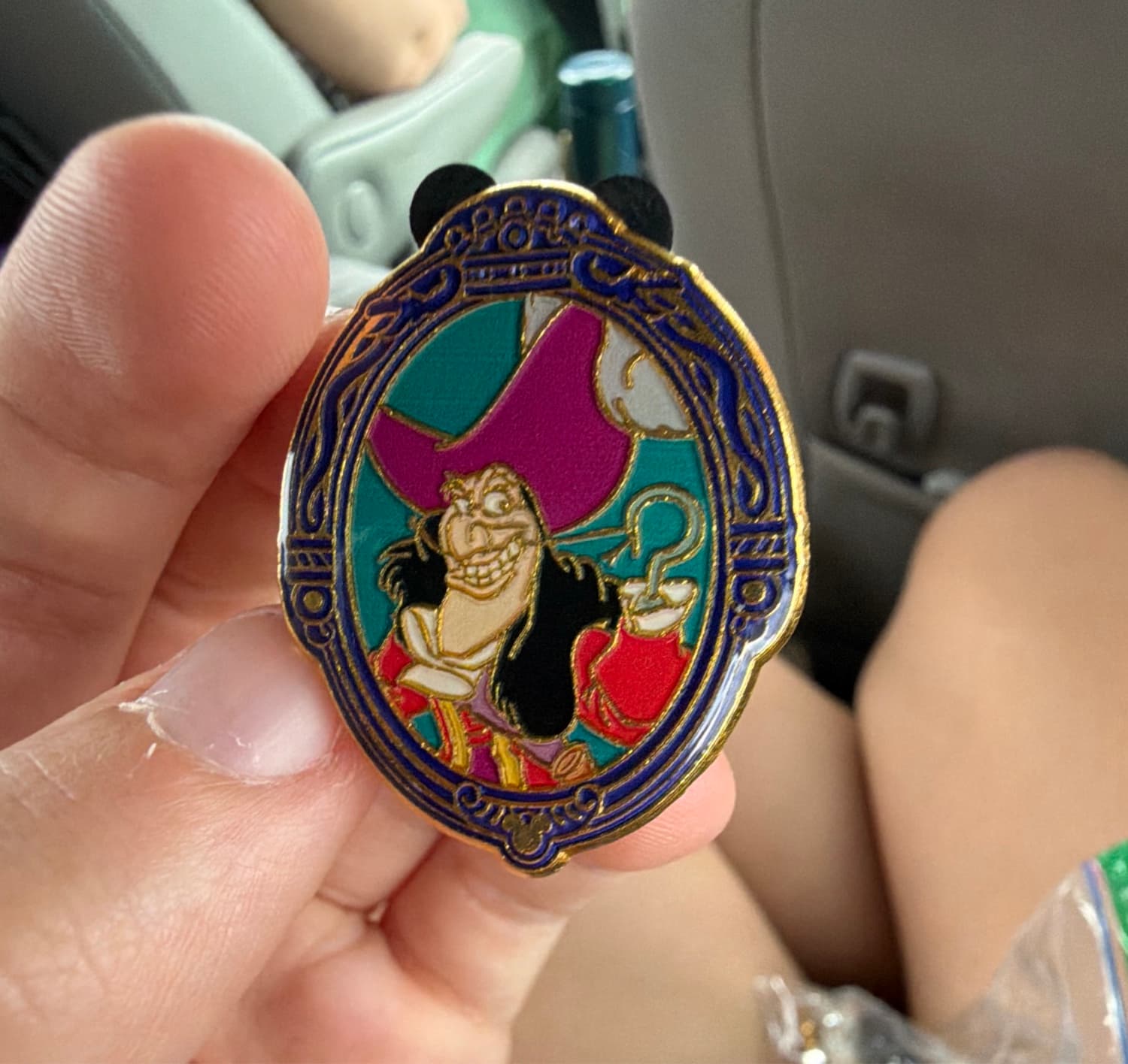 Disney Framed Captain Hook Oval Pin