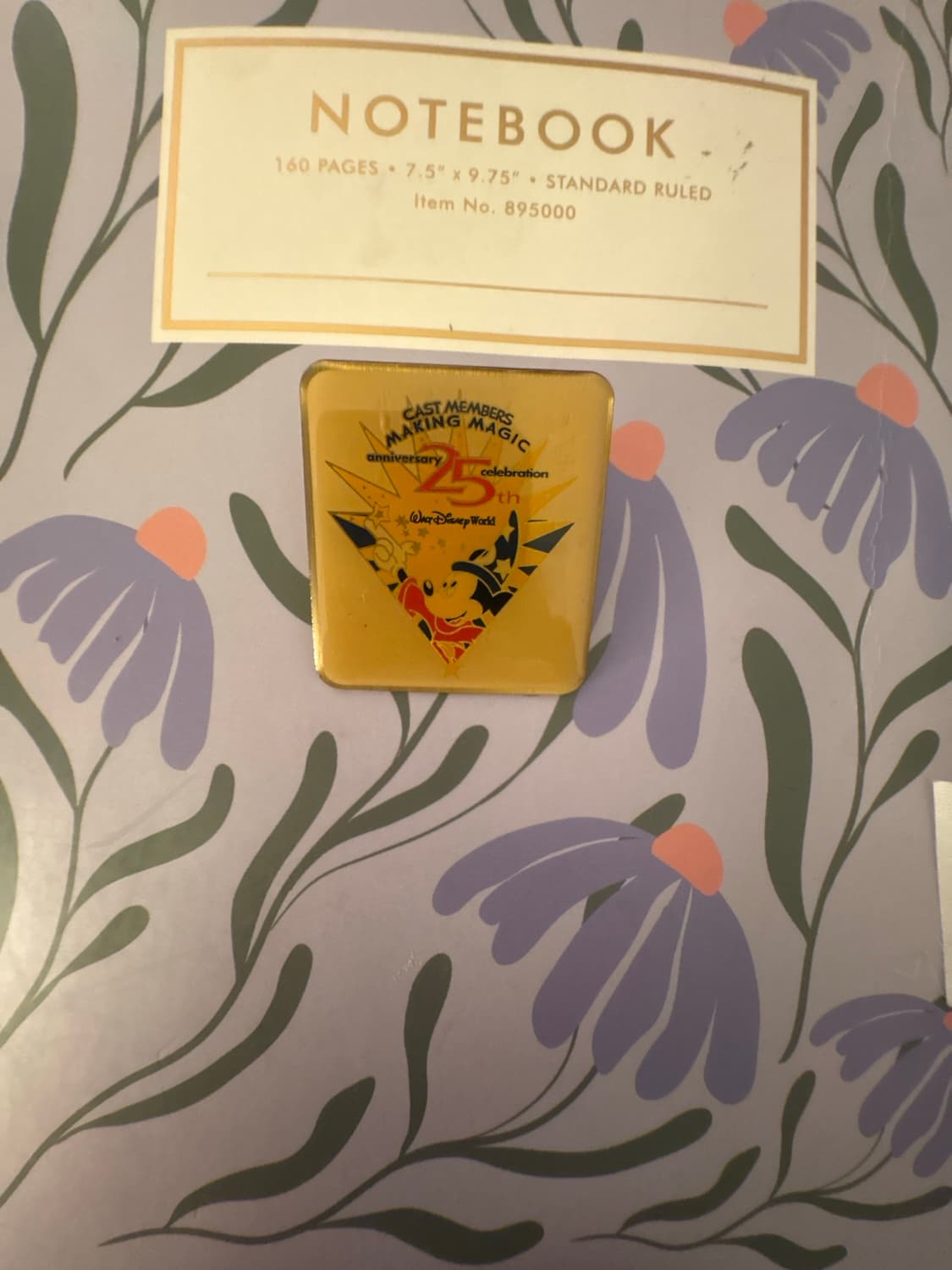Walt Disney World Cast Members Making Magic 25th Anniversary Celebration Sorcerer Mickey Pin