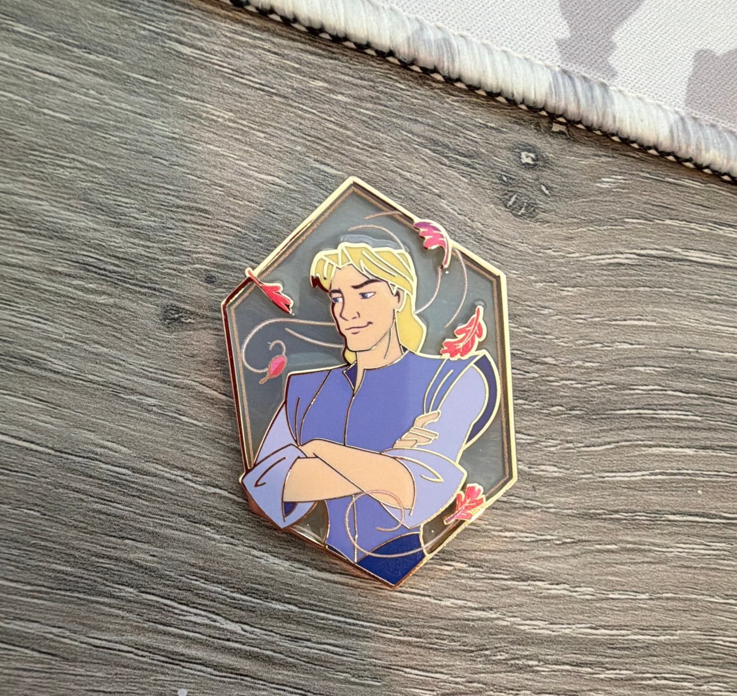 John Smith Pocahontas Stained Glass Mystery Pin
