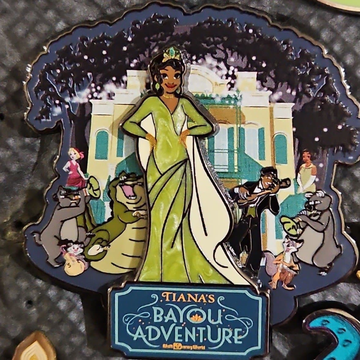 Tiana's Bayou Adventure Tiana, Naveen, Louis, and Critters Pin