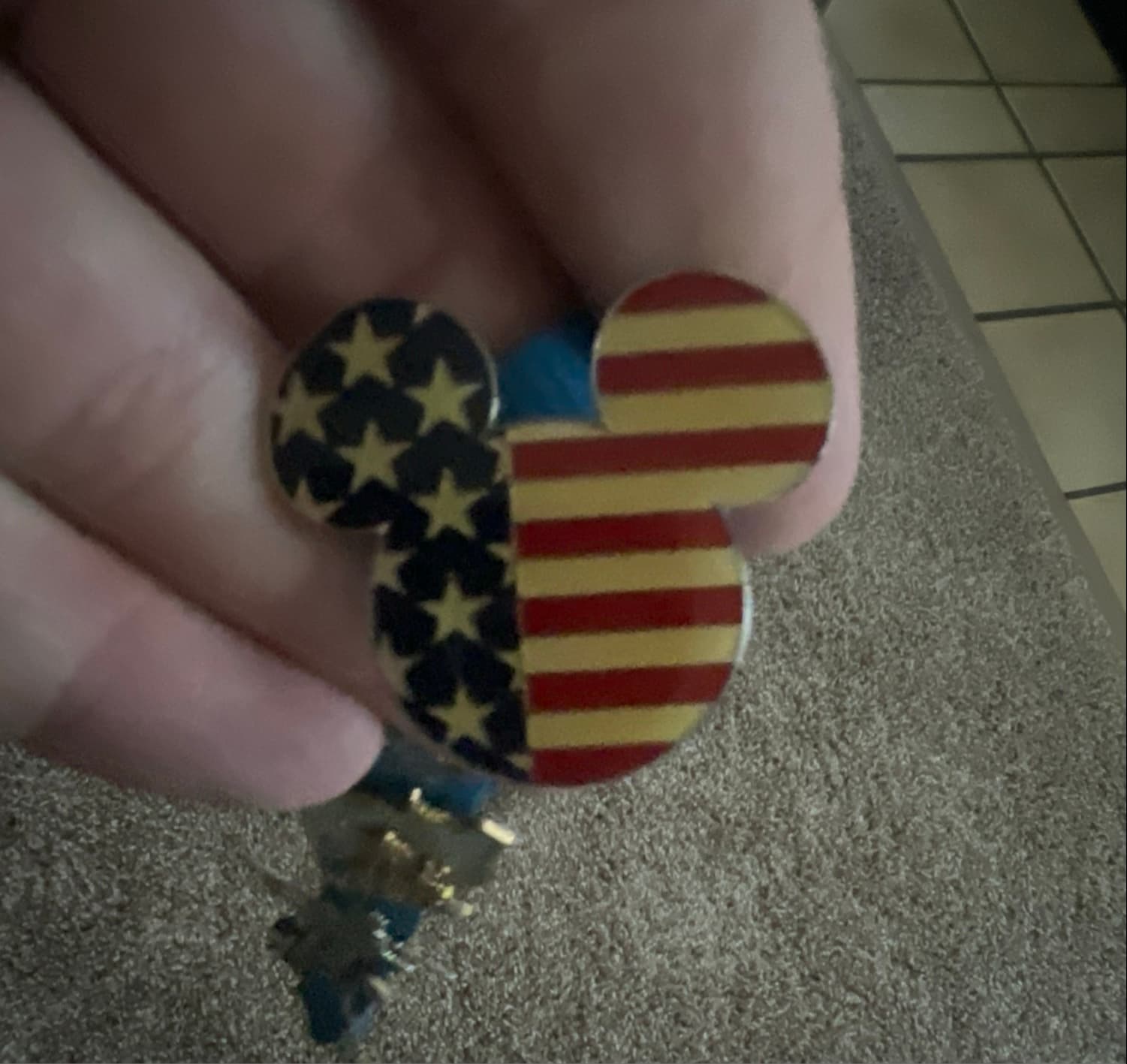 DVC - Mickey Head Icon - USA Flag - Day of Remembrance front