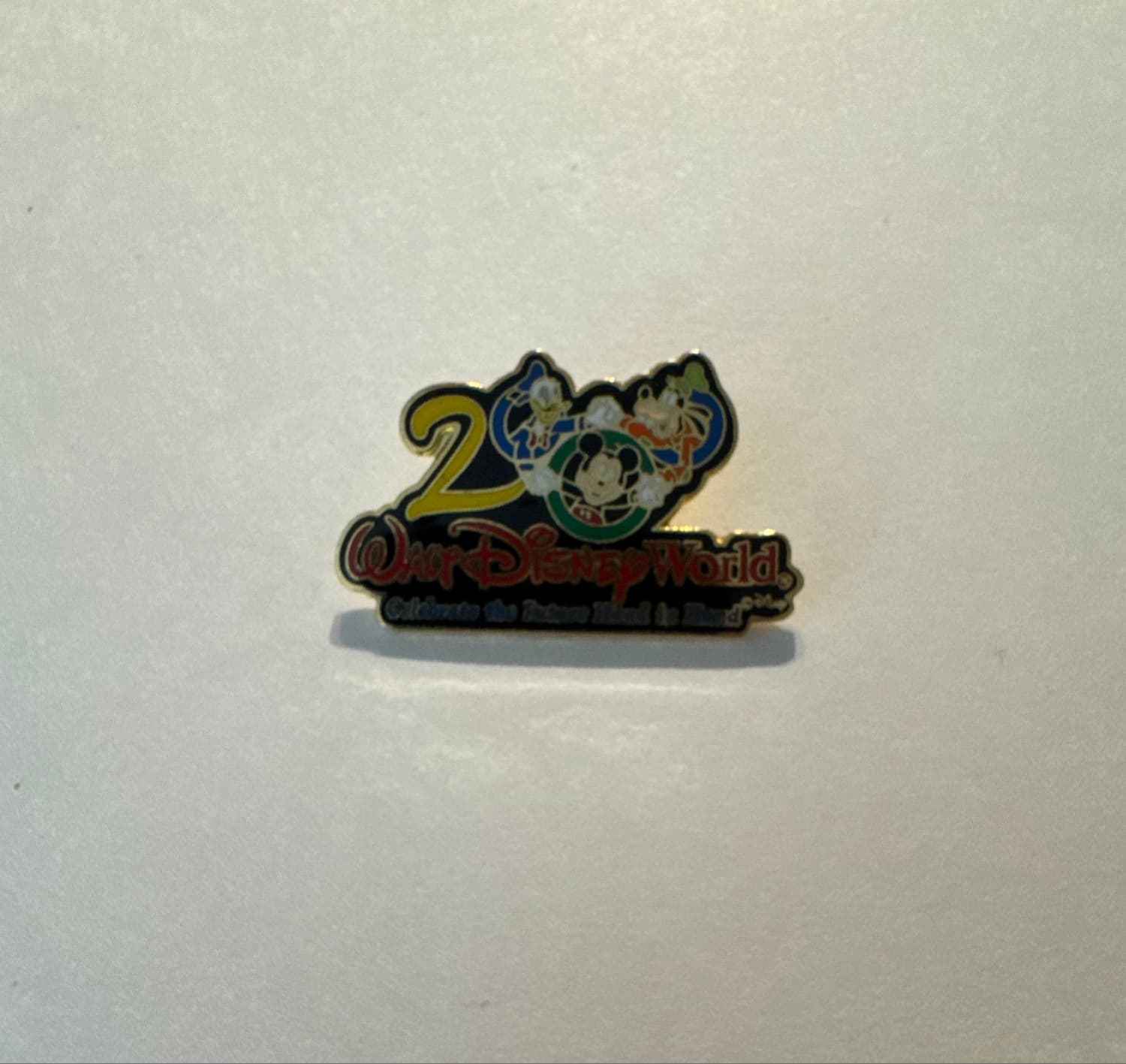 Walt Disney World 2000 Millennium Celebration Mickey, Donald, Goofy "Celebrate the Future Hand in Hand" Pin