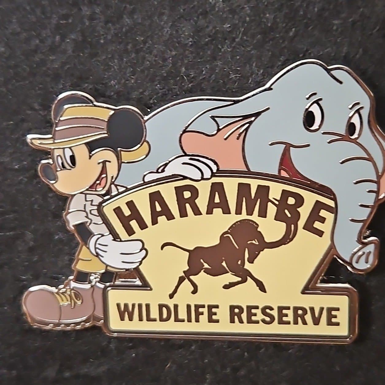 Disney Parks Animal Kingdom Mickey Mouse Harambe Wildlife Reserve Pin