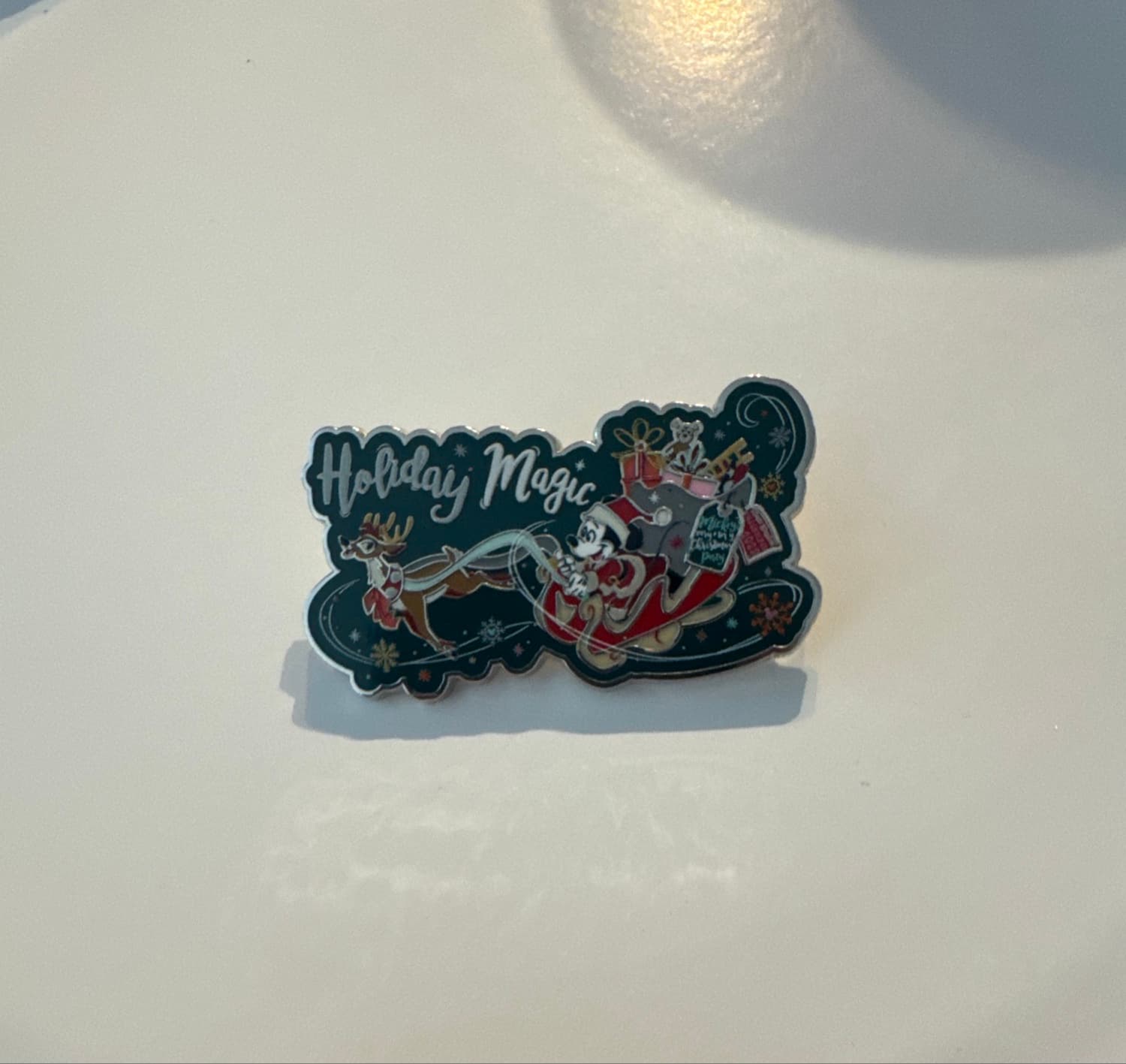 WDW Mickey Very Merry Christmas Party Holiday Magic Reindeer 2023 Disney Pin front