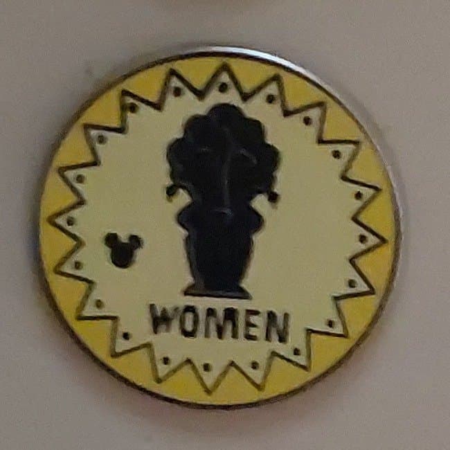 Tiki Room Women's Restroom Hidden Mickey Pin front