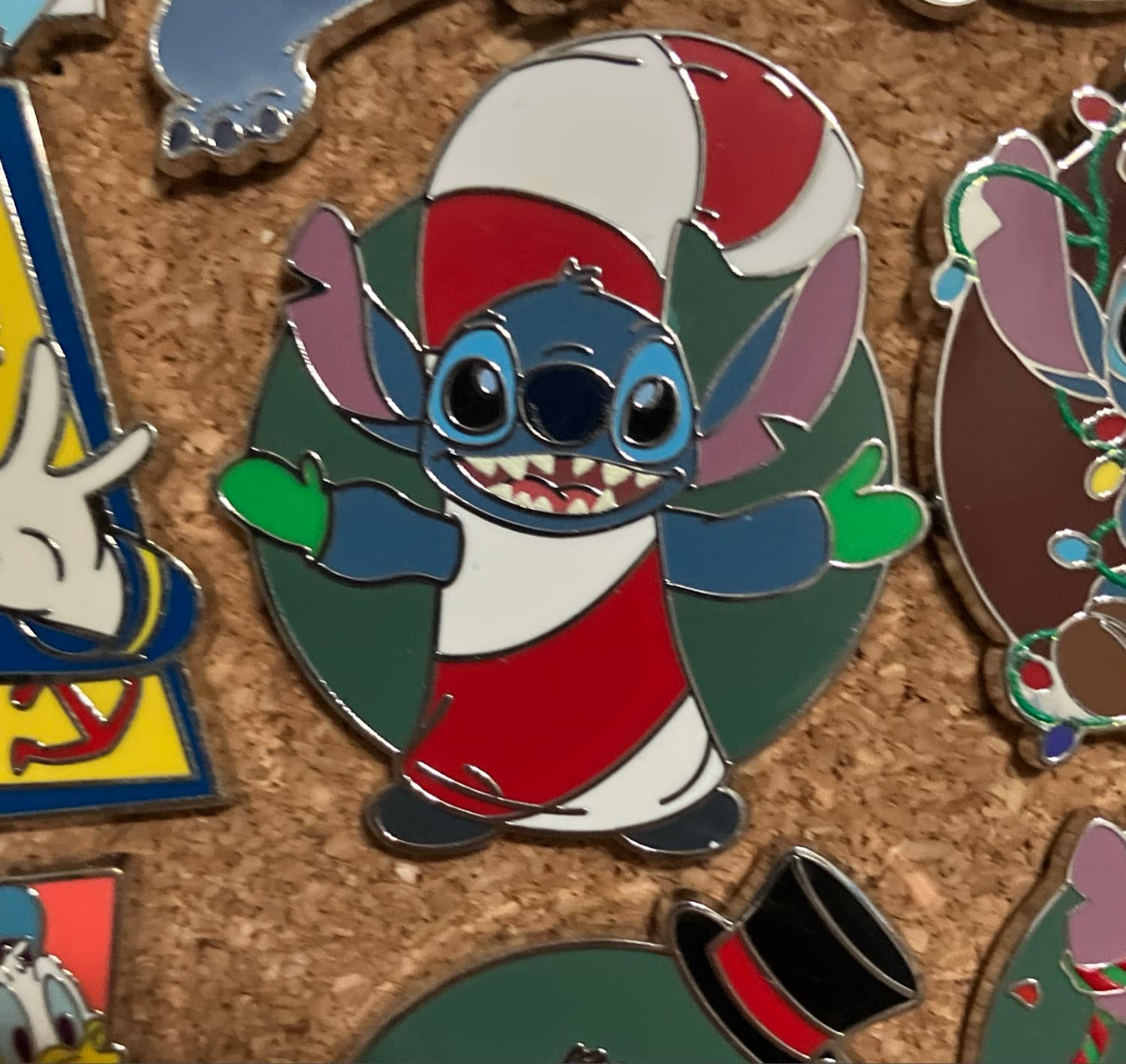 Stitch Dressed as Christmas Candy Cane Merry Stitchmas Mystery Box Pin