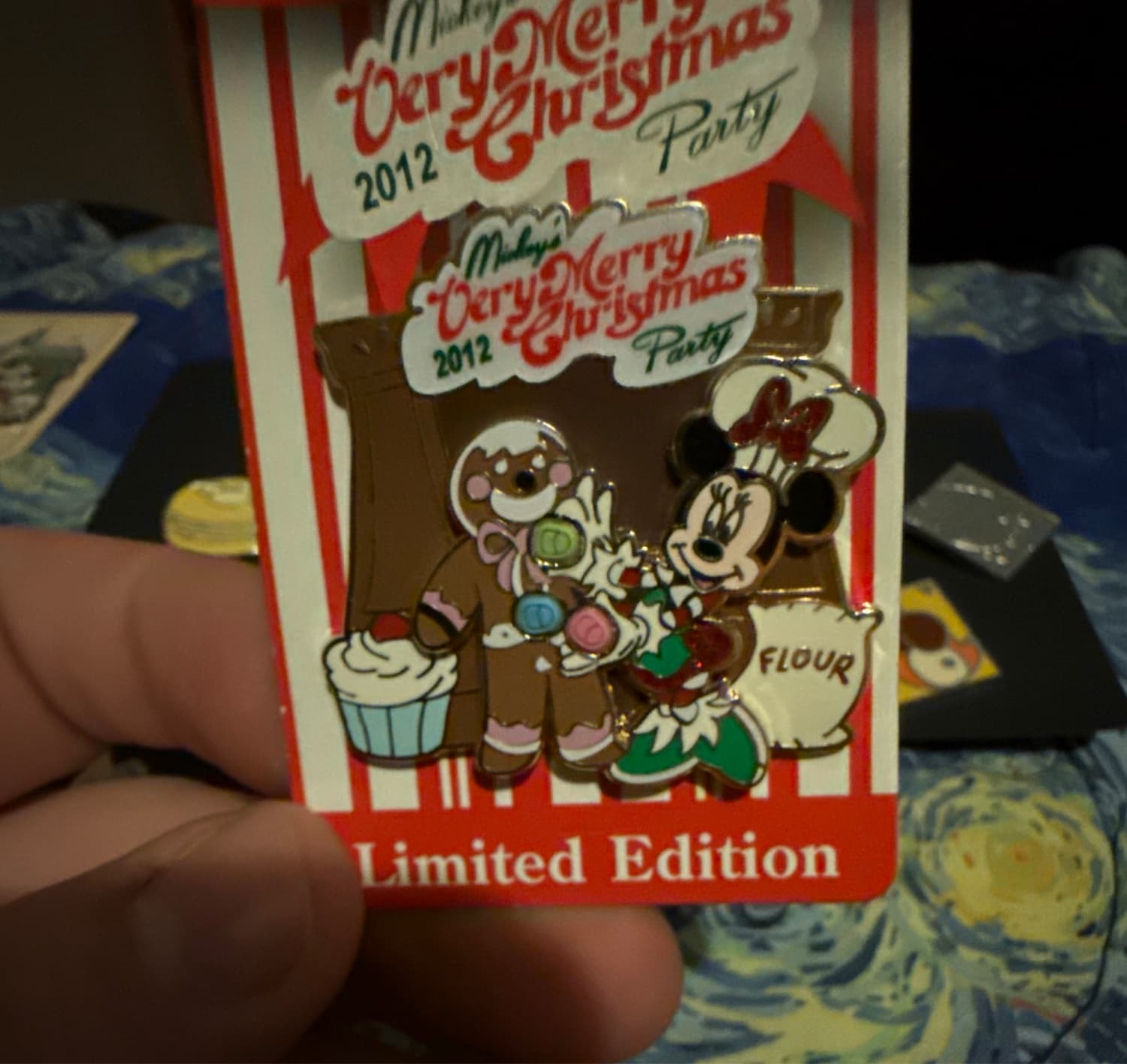 Mickey's Very Merry Christmas Party 2012 Minnie Mouse Gingerbread Pin
