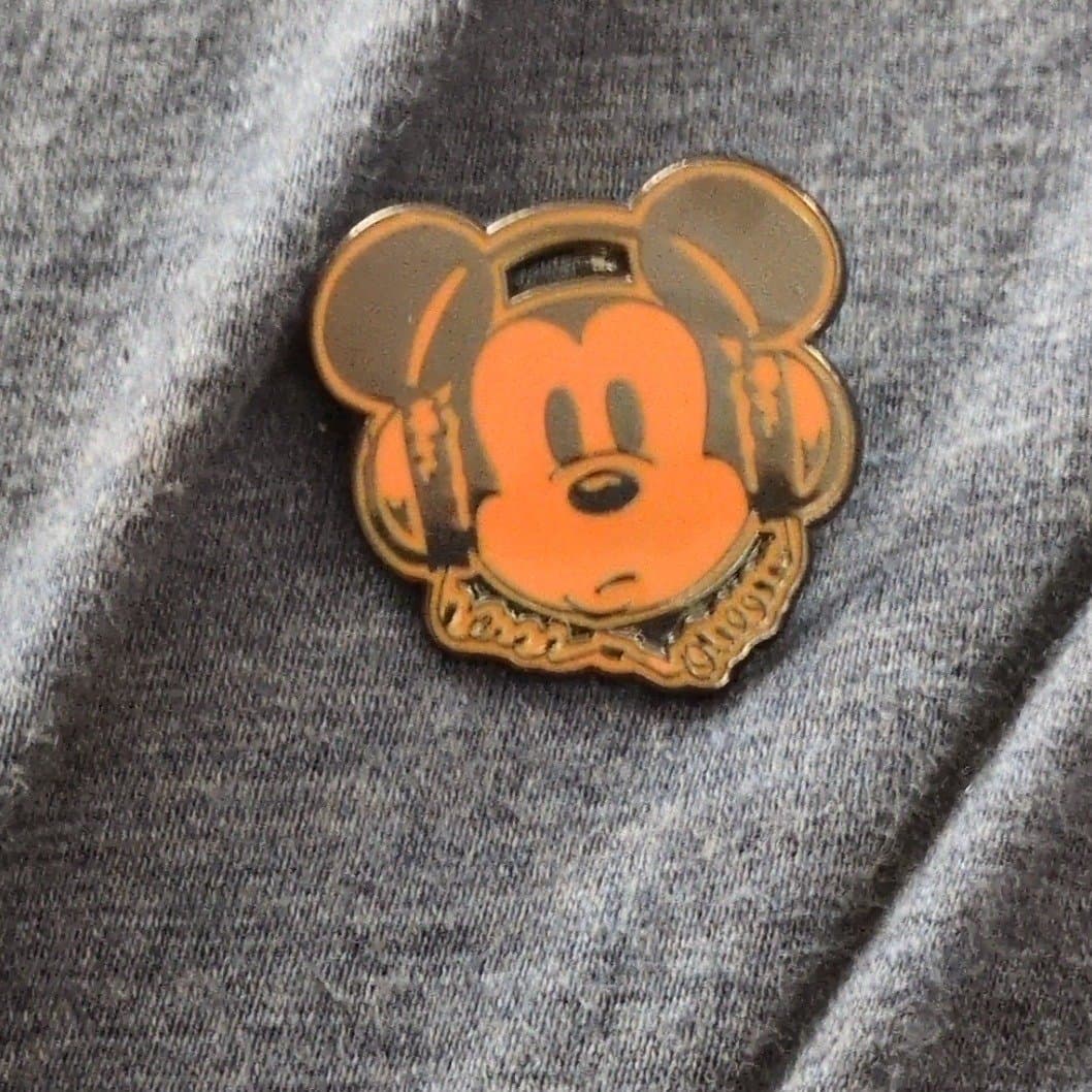 Mickey Mouse Headphones Pin