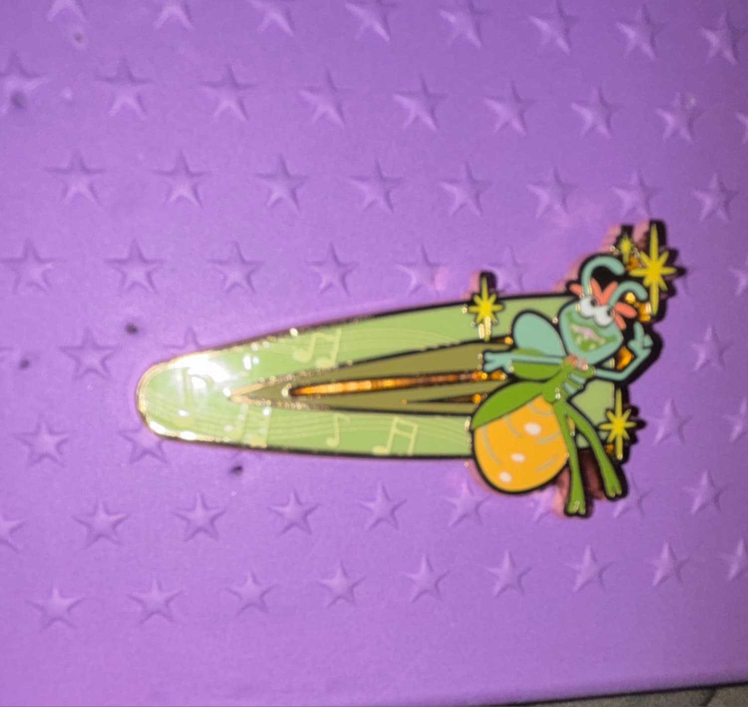 Disney The Princess and the Frog Ray Figural Claw Clip front