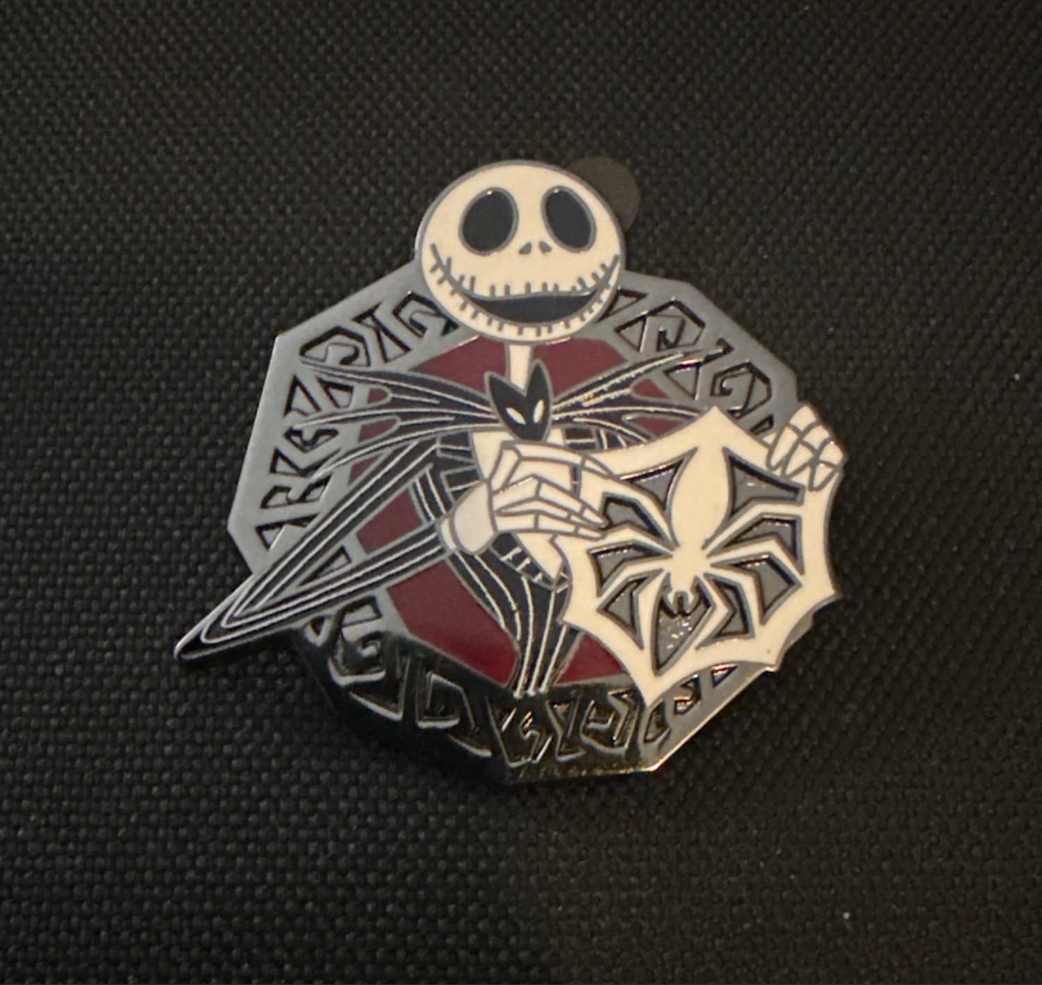 Jack Skellington with Spider Nightmare Before Christmas Pin
