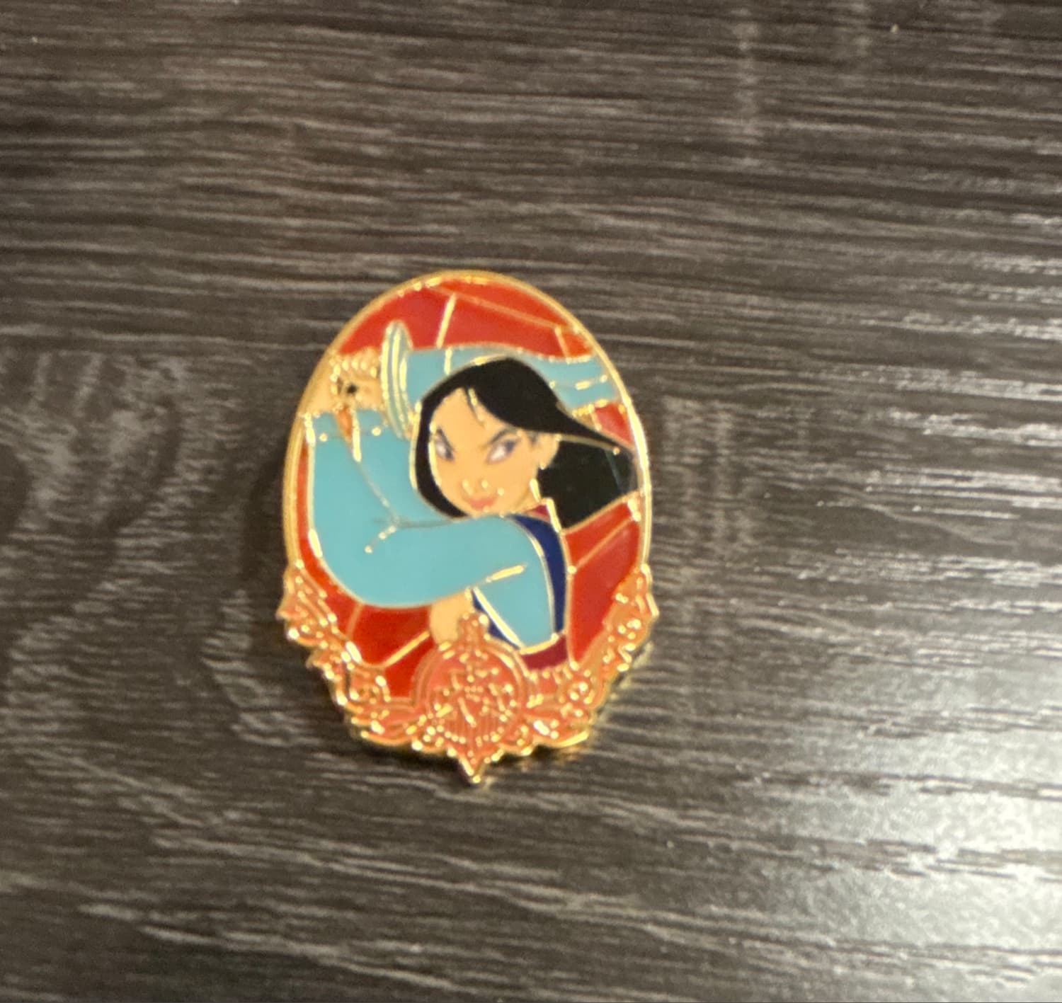 Disney 100 Mulan Fighting Stance Mulan Enamel Pin