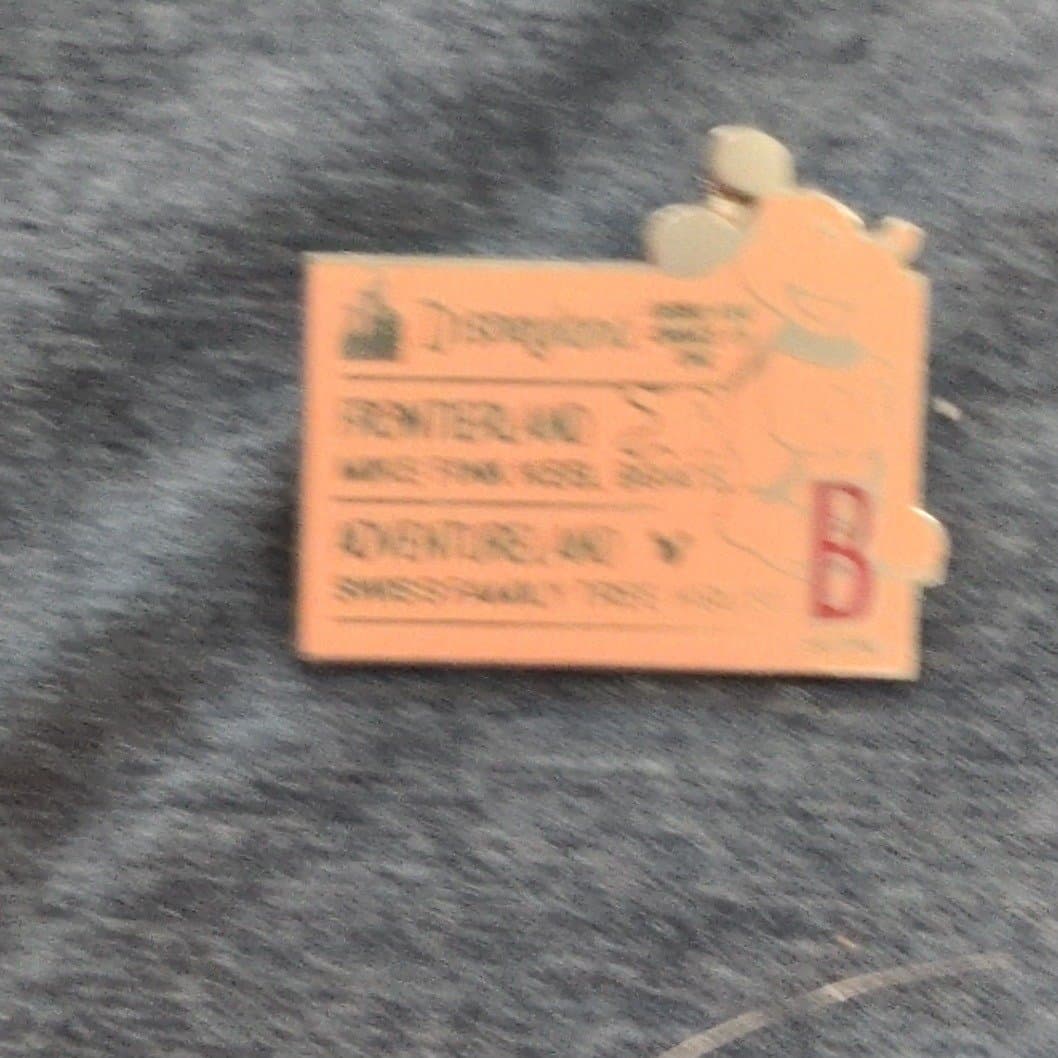 Disneyland B Ticket with Mickey Mouse - Frontierland & Adventureland