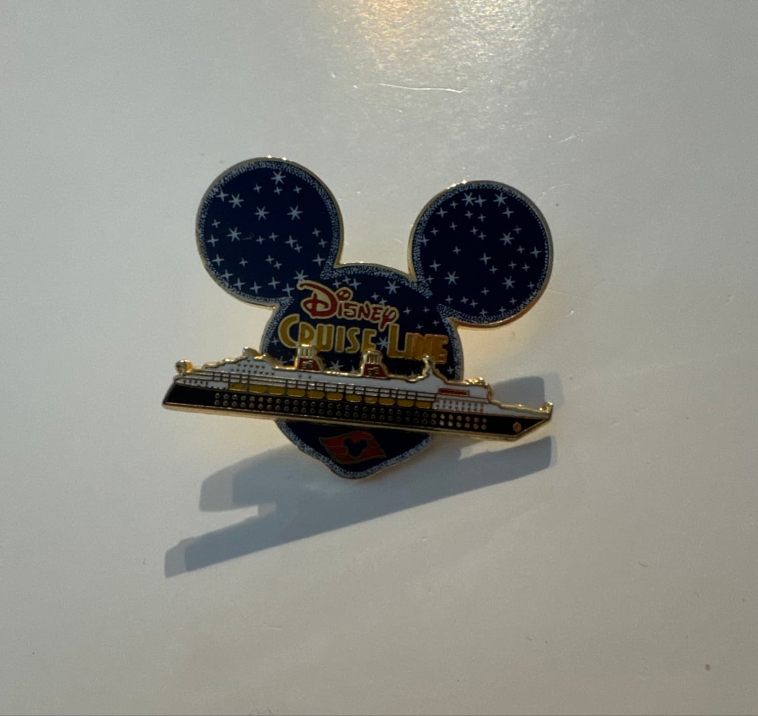 Disney DCL Mickey Mouse Head Starry Night Cruise Line Pin