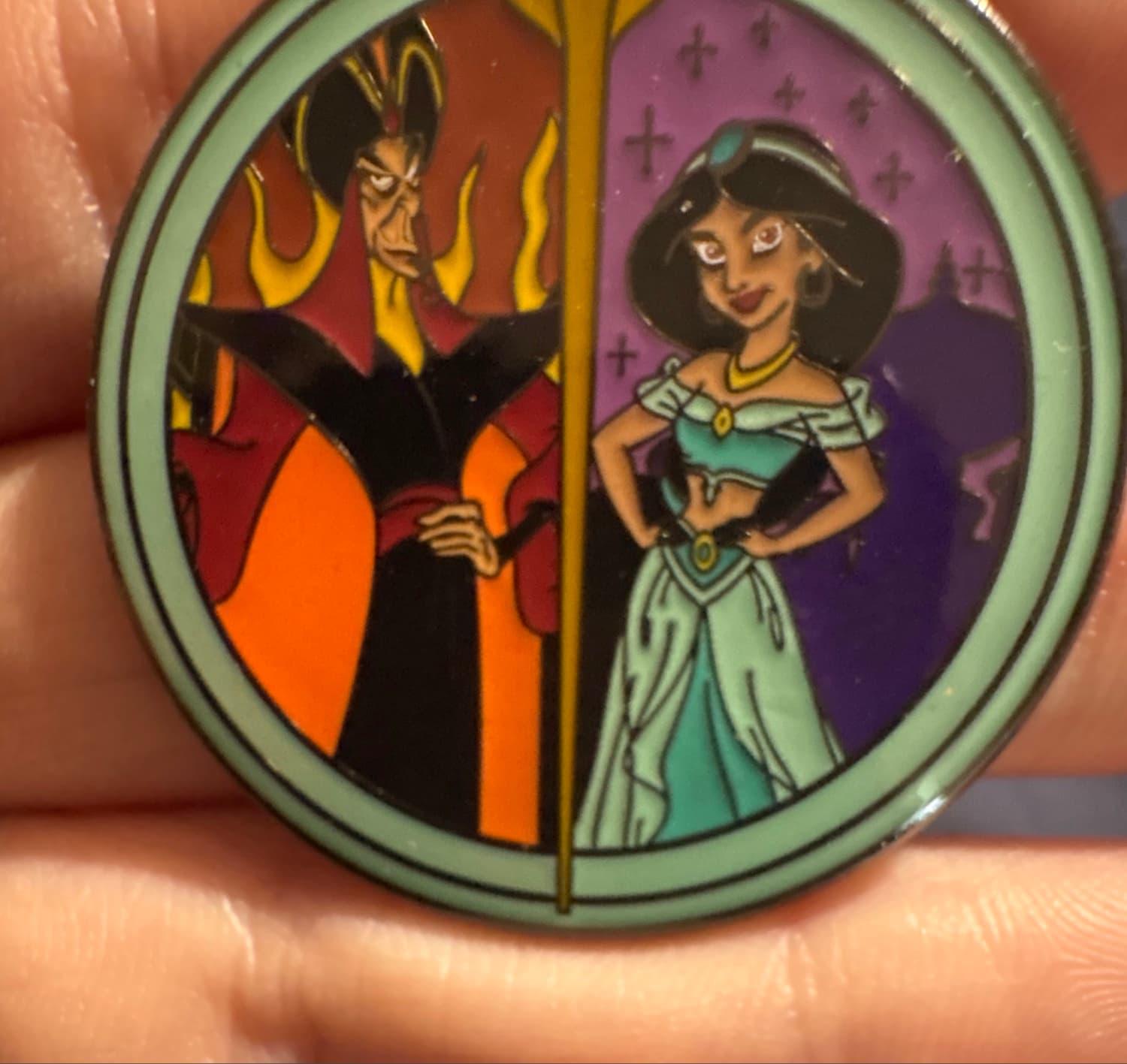 Loungefly Princess Villain Mystery Aladdin Jasmine Jafar Pin