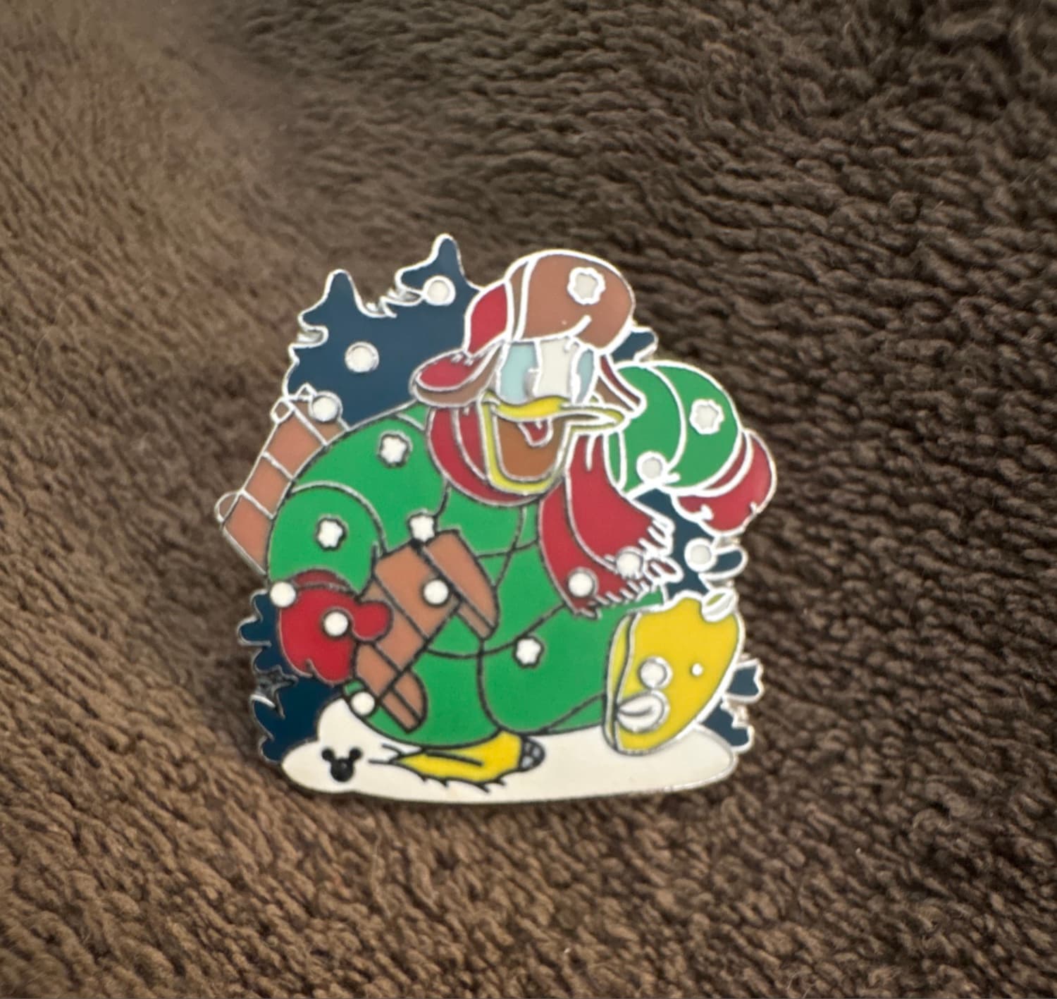 Donald Duck Christmas Snowflake Hidden Mickey Pin