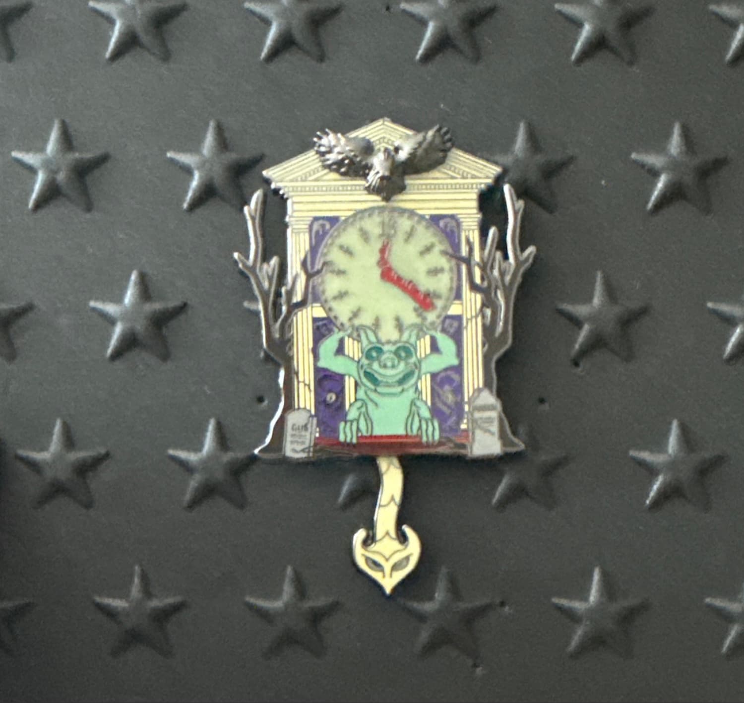 Haunted Mansion Gargoyle Clock Pin front