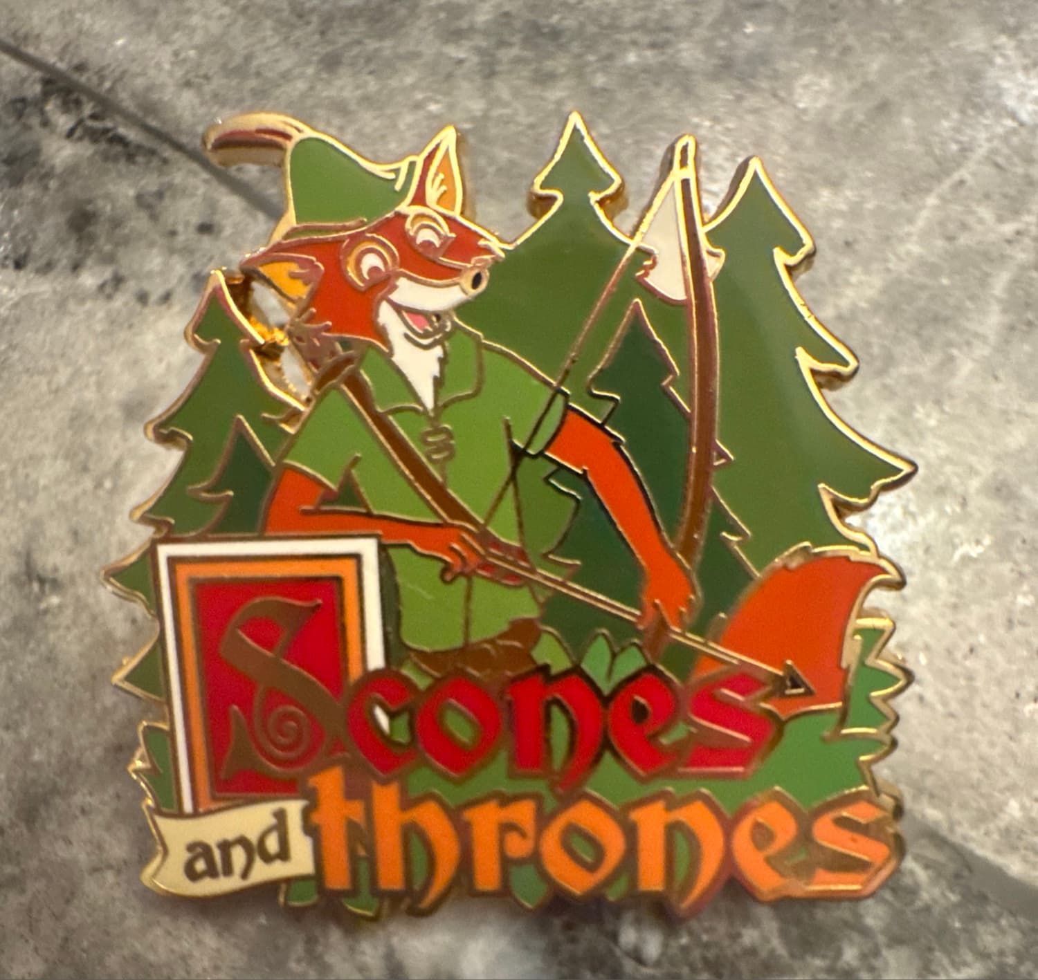 Robin Hood - Scones and Thrones - Adventures by Disney England & France Pin front