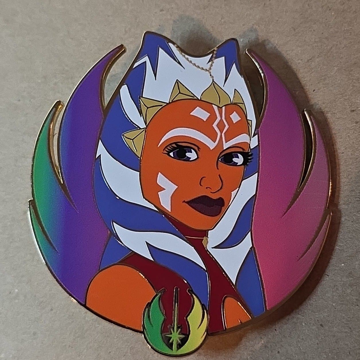 Ahsoka Tano Stylized Portrait Pin front