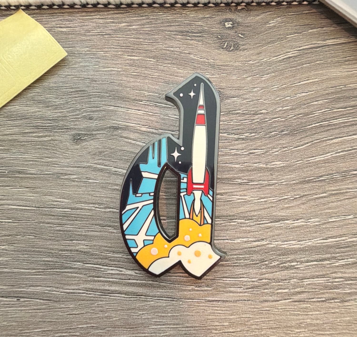 d — Space Mountain — Magic Kingdom Letters Mystery Pin Set front