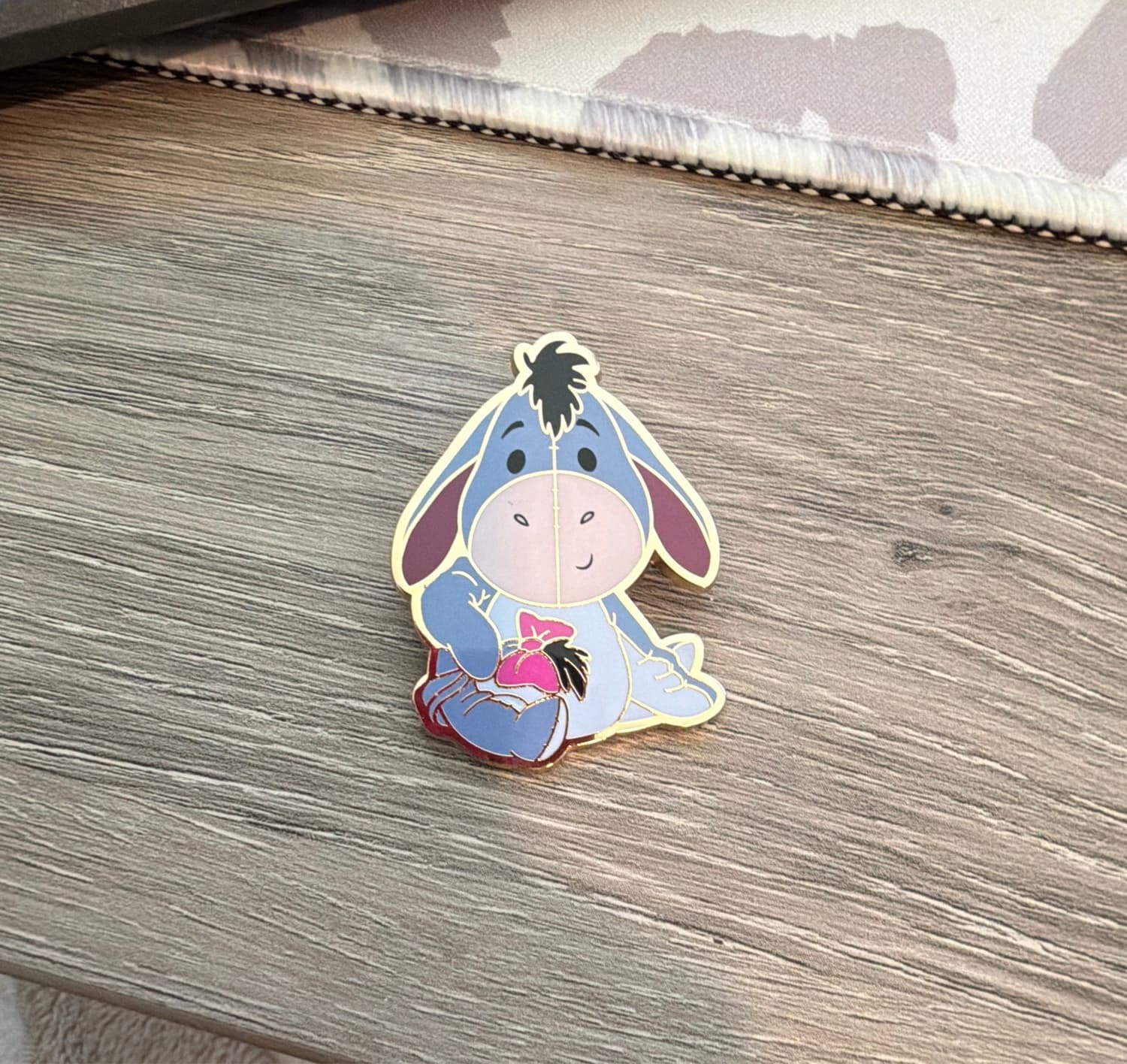 Eeyore Sitting with Pink Bow