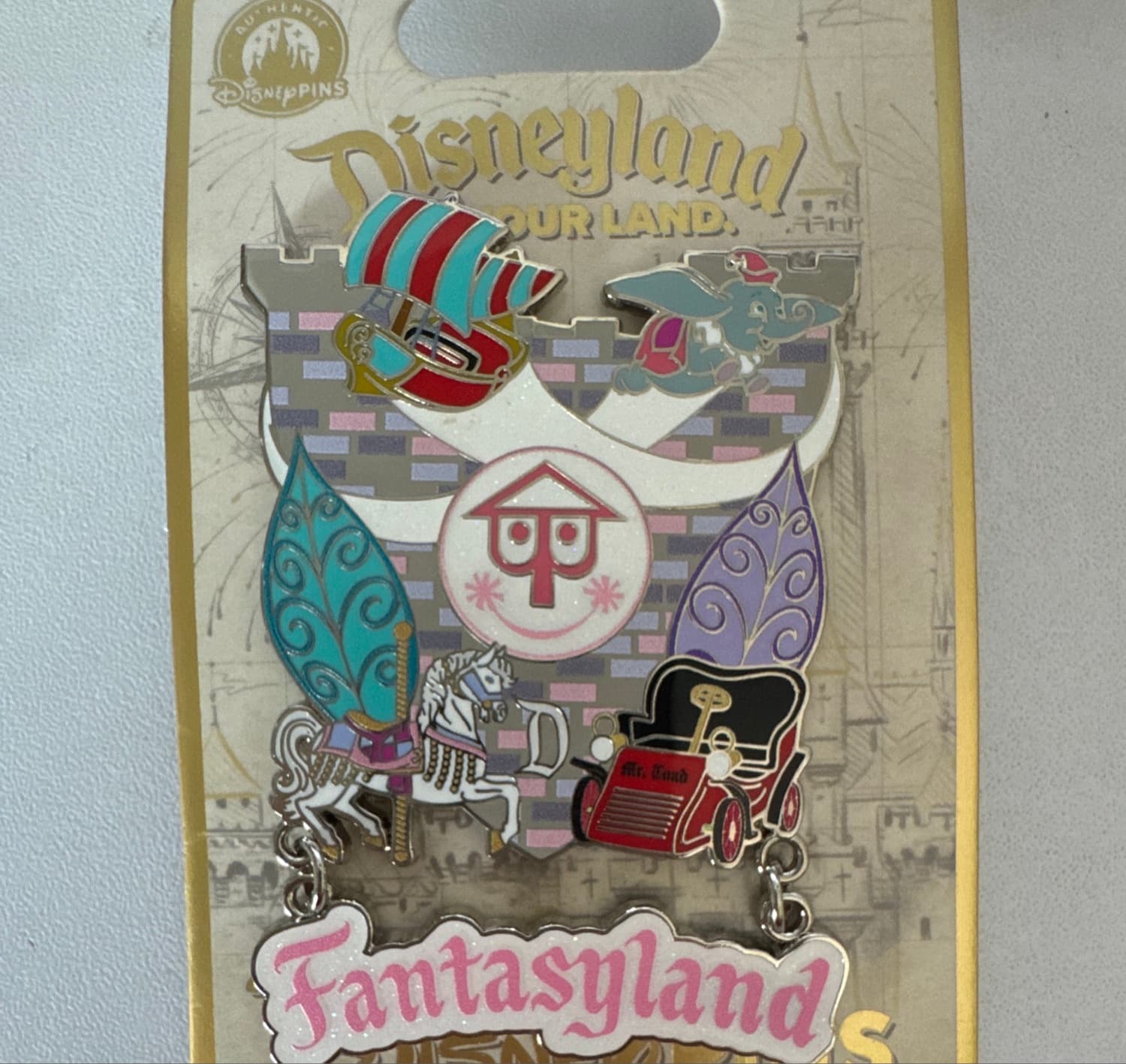 Disneyland Is Your Land Fantasyland Dangle Pin