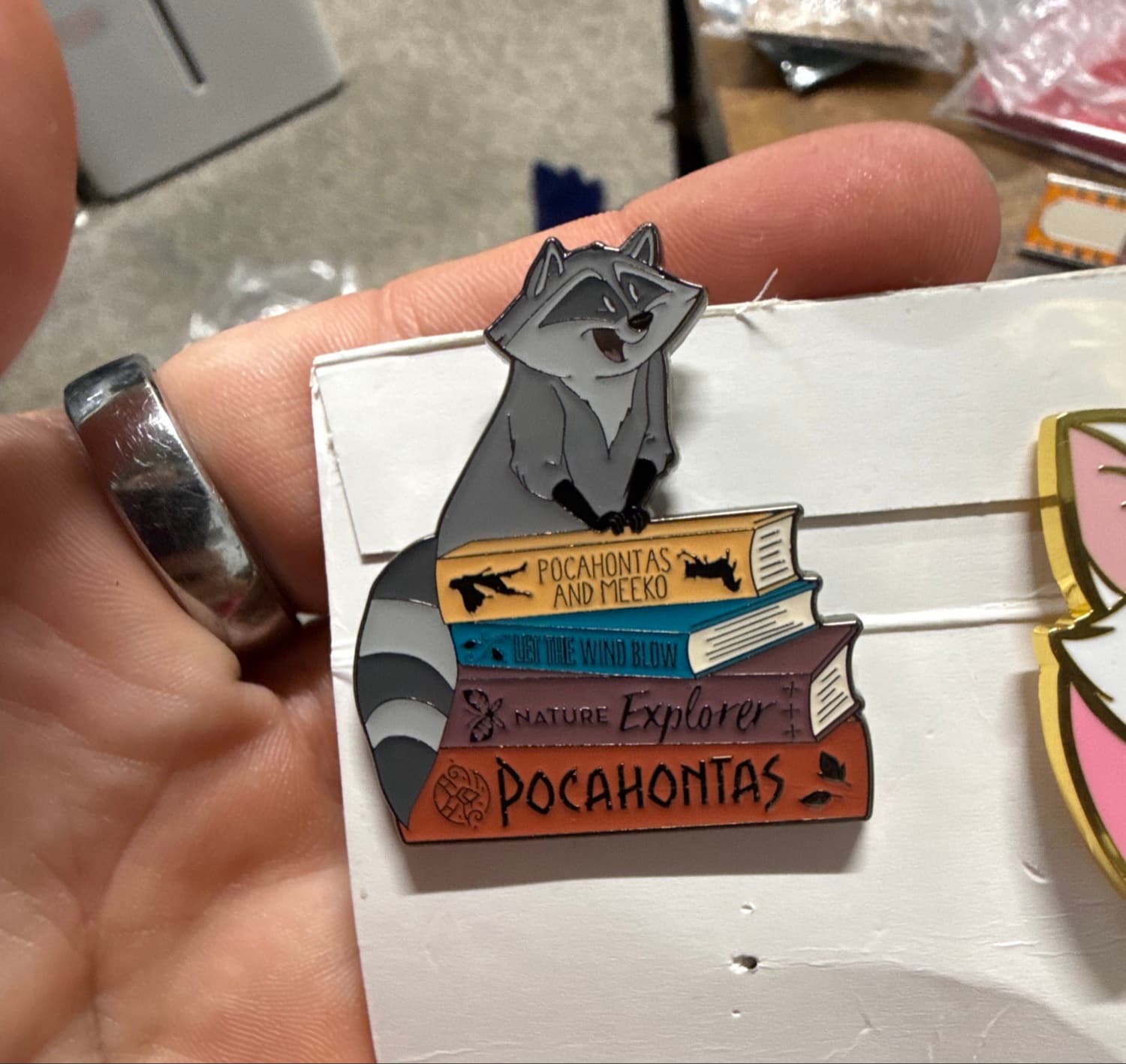 Disney Loungefly Princess Sidekick Book Mystery Pin - Meeko Pocahontas